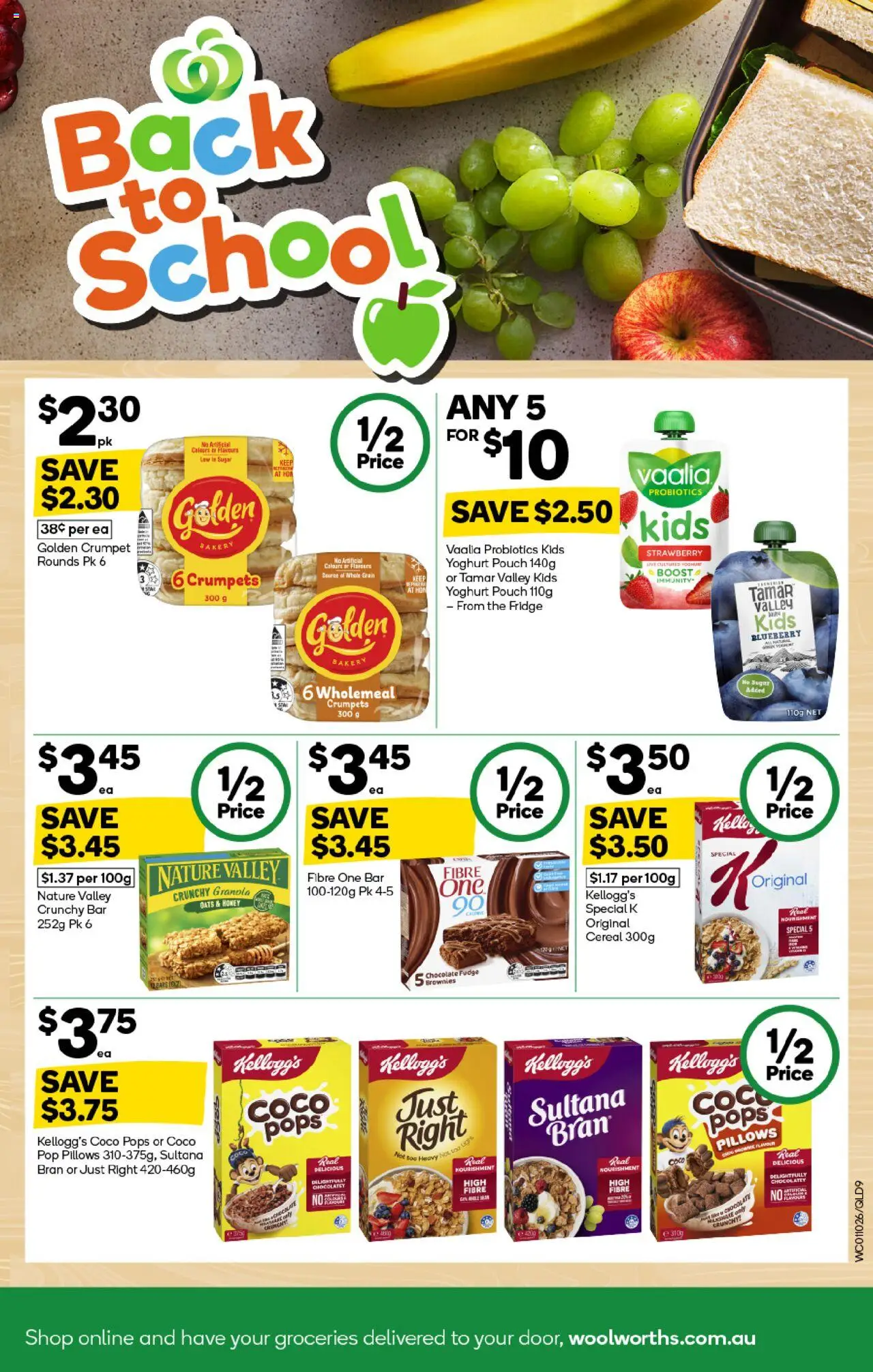 Woolworths catalogue - valid from 01.10.2025 | Page: 9 | Products: Yoghurt, Cereal, Sugar, Fridge
