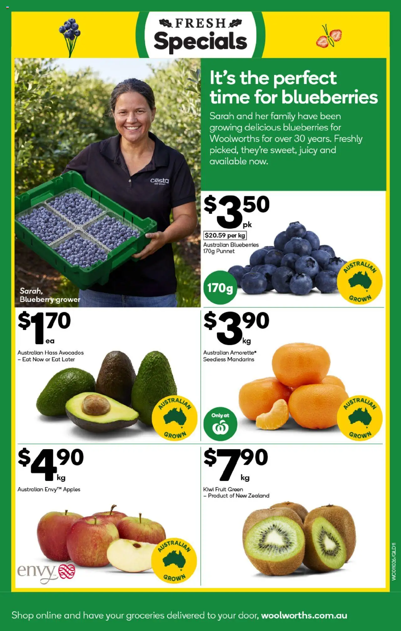 Woolworths catalogue - valid from 01.10.2025 | Page: 11 | Products: Apples, Mandarins, Blueberries