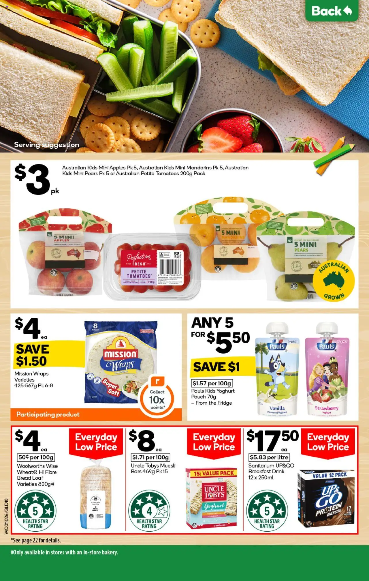 Woolworths catalogue - valid from 01.10.2025 | Page: 10 | Products: Yoghurt, Tomatoes, Mandarins, Fridge