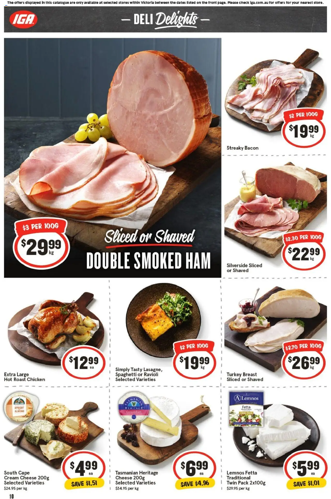IGA catalogue - valid from 01.10.2025 | Page: 9 | Products: Bacon, Cheese, Ham, Cream