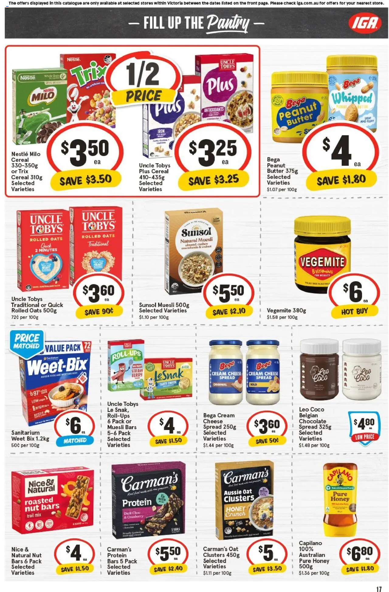 IGA catalogue - valid from 01.10.2025 | Page: 16 | Products: Cheese, Chocolate, Cereal, Cream
