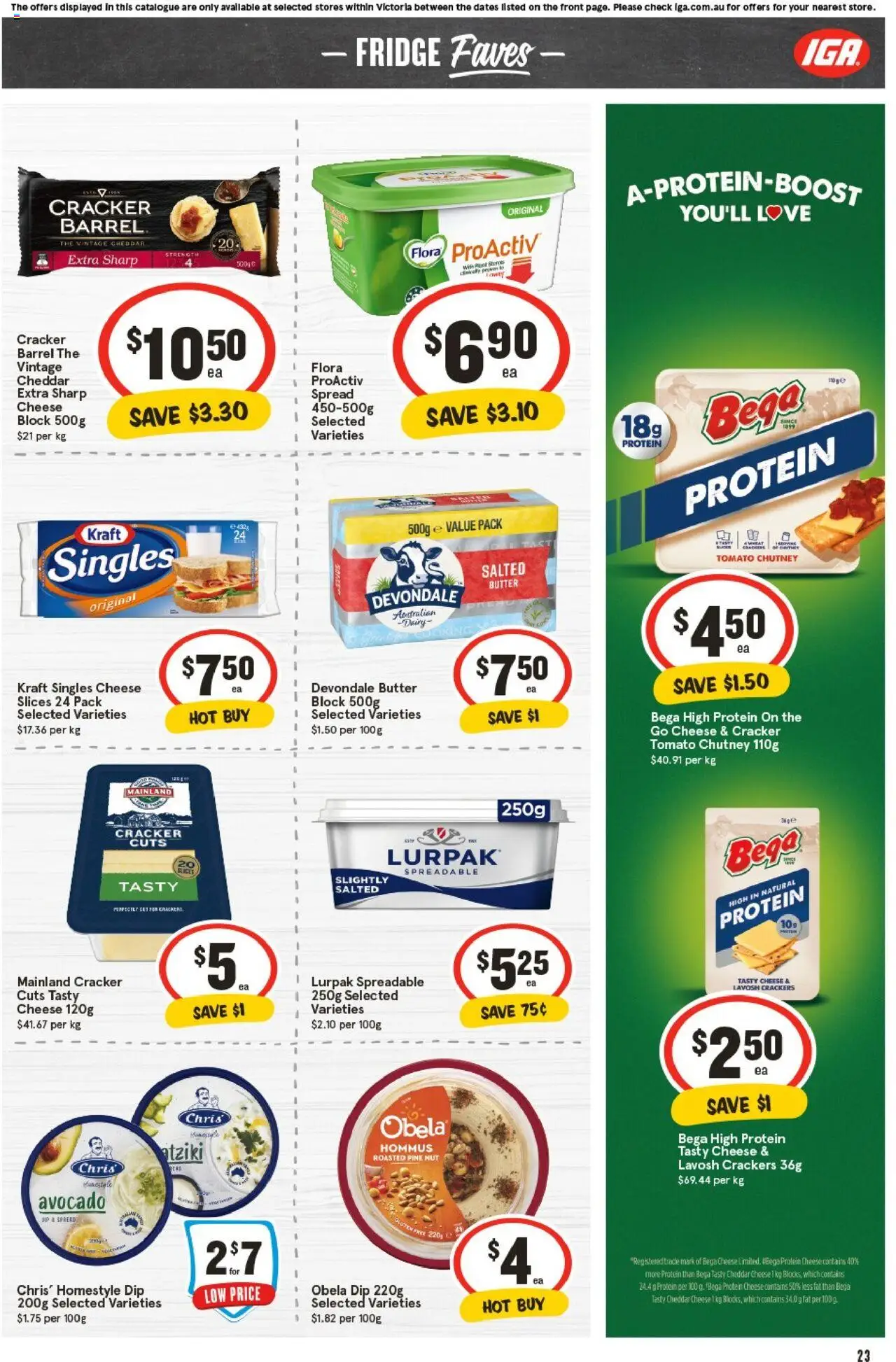 IGA catalogue - valid from 01.10.2025 | Page: 22 | Products: Crackers, Butter, Avocado, Fridge
