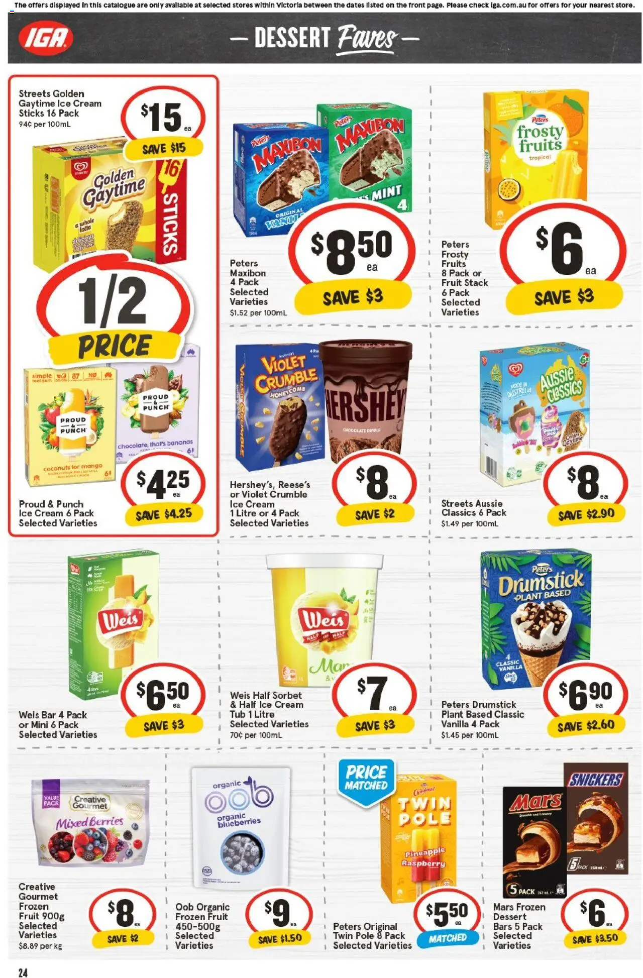 IGA catalogue - valid from 01.10.2025 | Page: 23 | Products: Plant, Chocolate, Mango, Blueberries