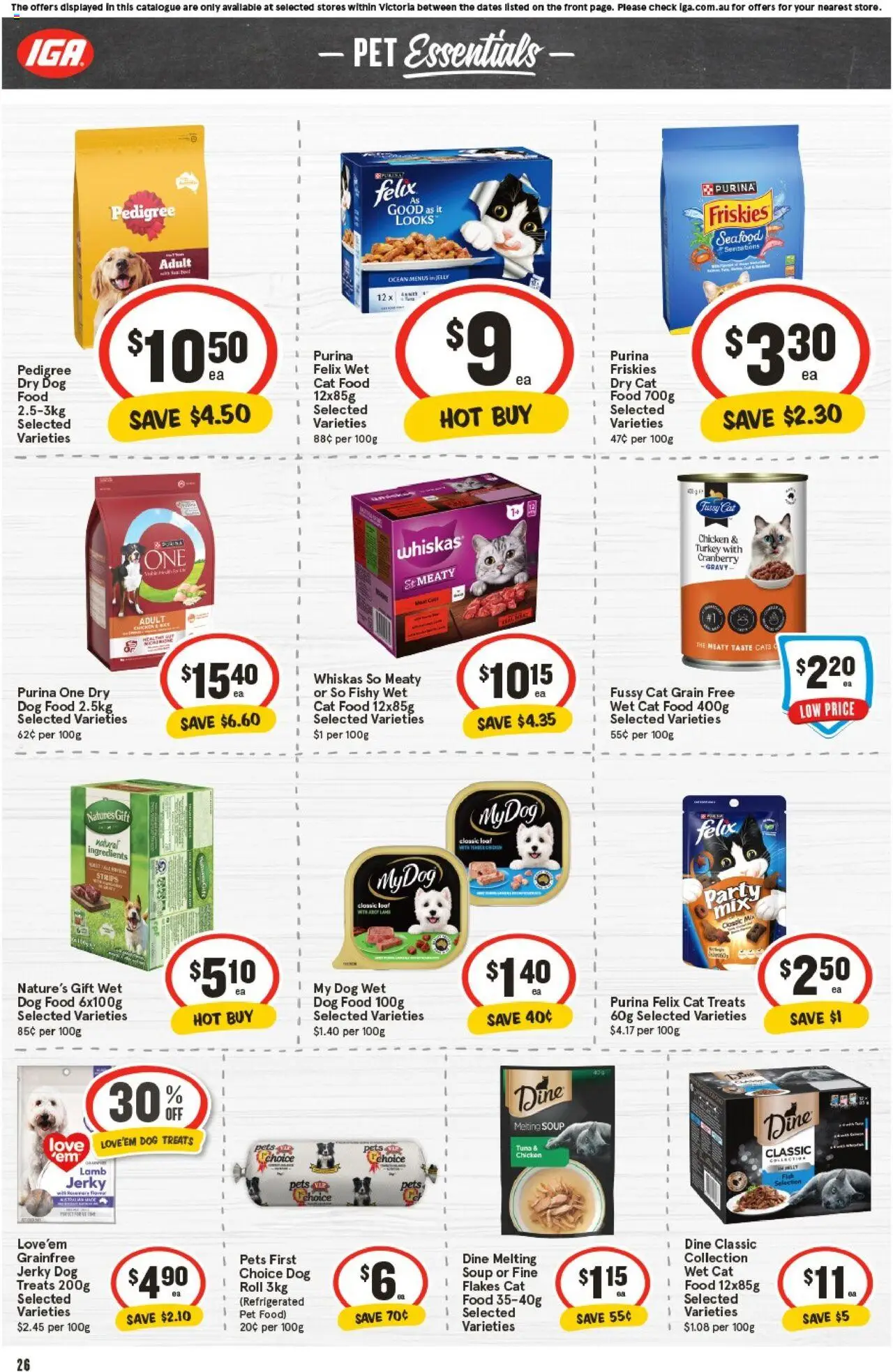 IGA catalogue - valid from 01.10.2025 | Page: 25 | Products: Chicken, Dog food, Soup, Seafood
