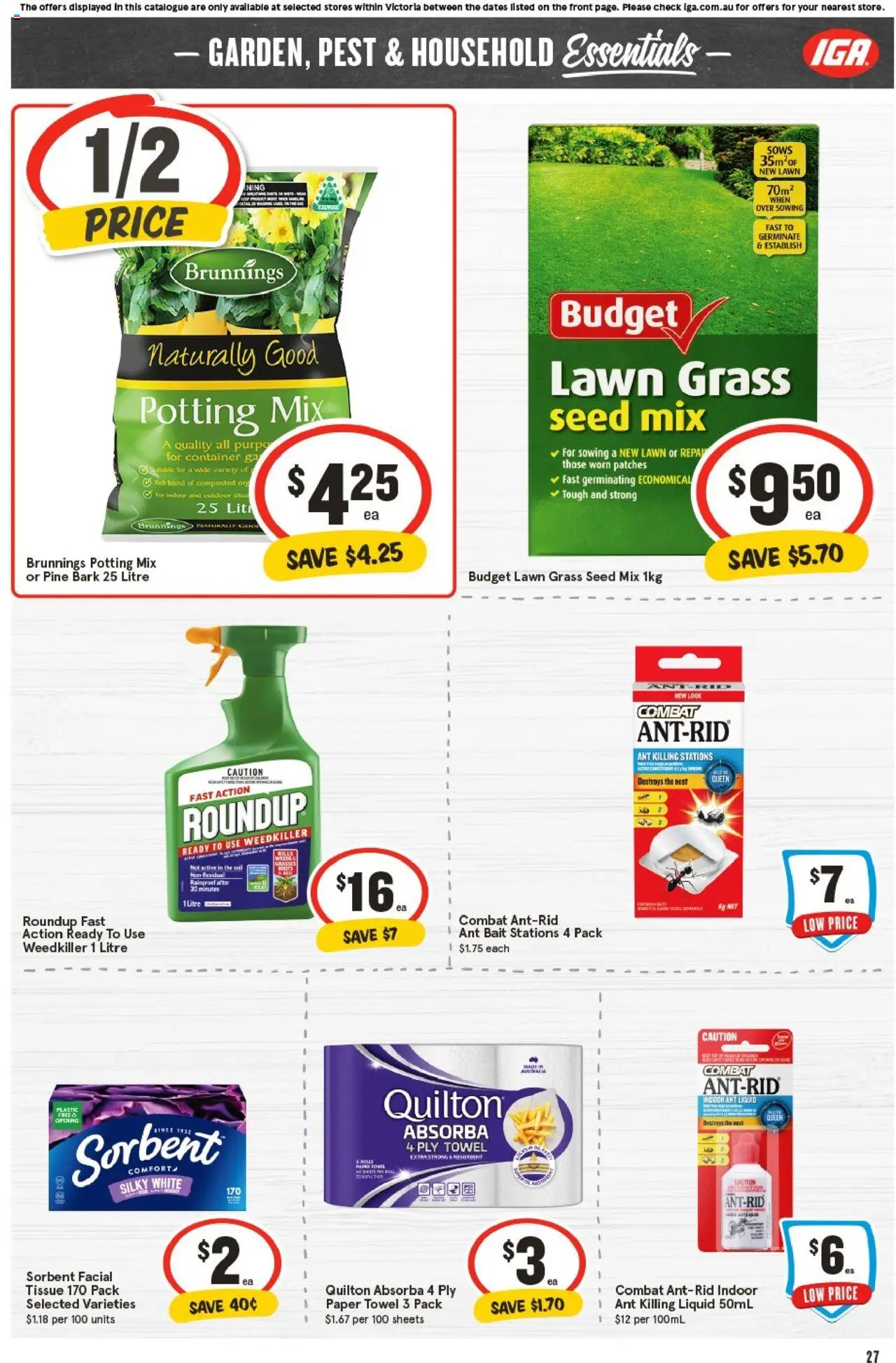 IGA catalogue - valid from 01.10.2025 | Page: 26 | Products: Grass, Household