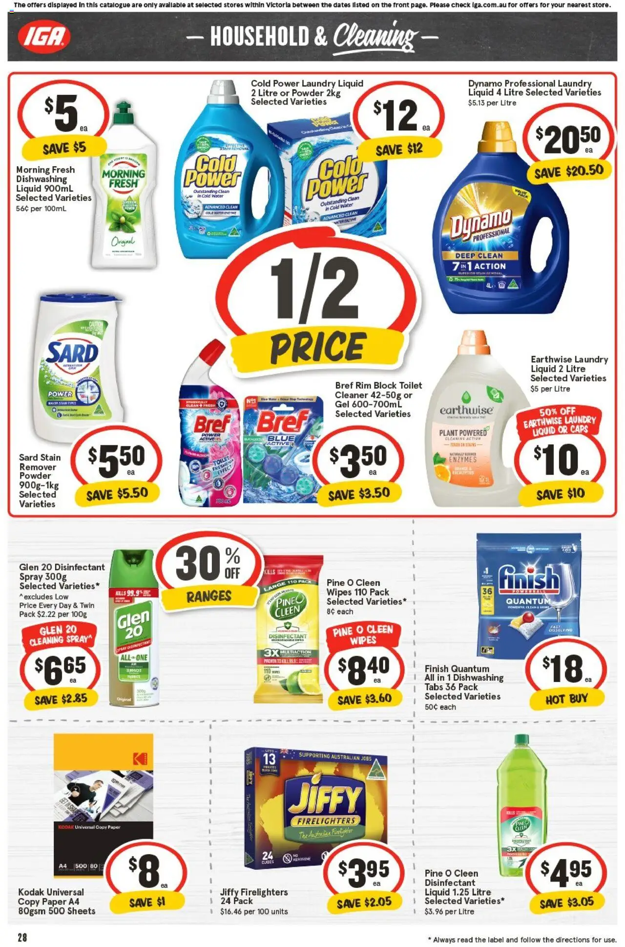 IGA catalogue - valid from 01.10.2025 | Page: 27 | Products: Toilet, Cleaner, Plant, Laundry