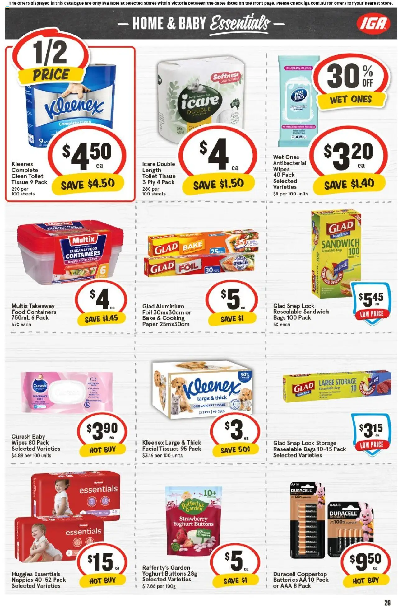 IGA catalogue - valid from 01.10.2025 | Page: 28 | Products: Toilet, Fragrance, Aluminium foil, Yoghurt