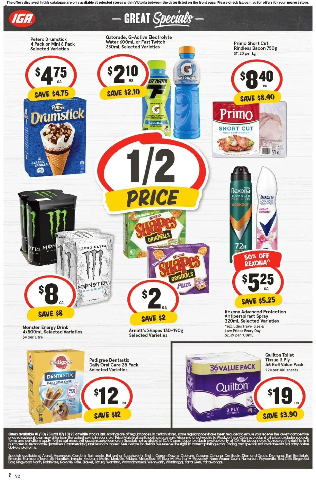IGA catalogue - valid from 01.10.2025 | Page: 32 | Products: Diamond, Bacon, Antiperspirant, Wood
