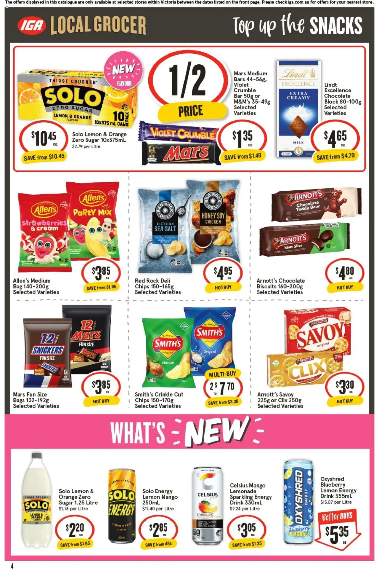 IGA catalogue - valid from 01.10.2025 | Page: 3 | Products: Strawberries, Salt, Lemon, Bag