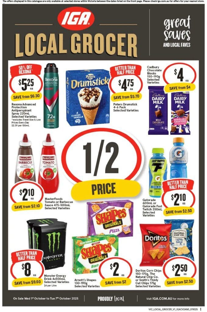 IGA catalogue This week Starting 01 October