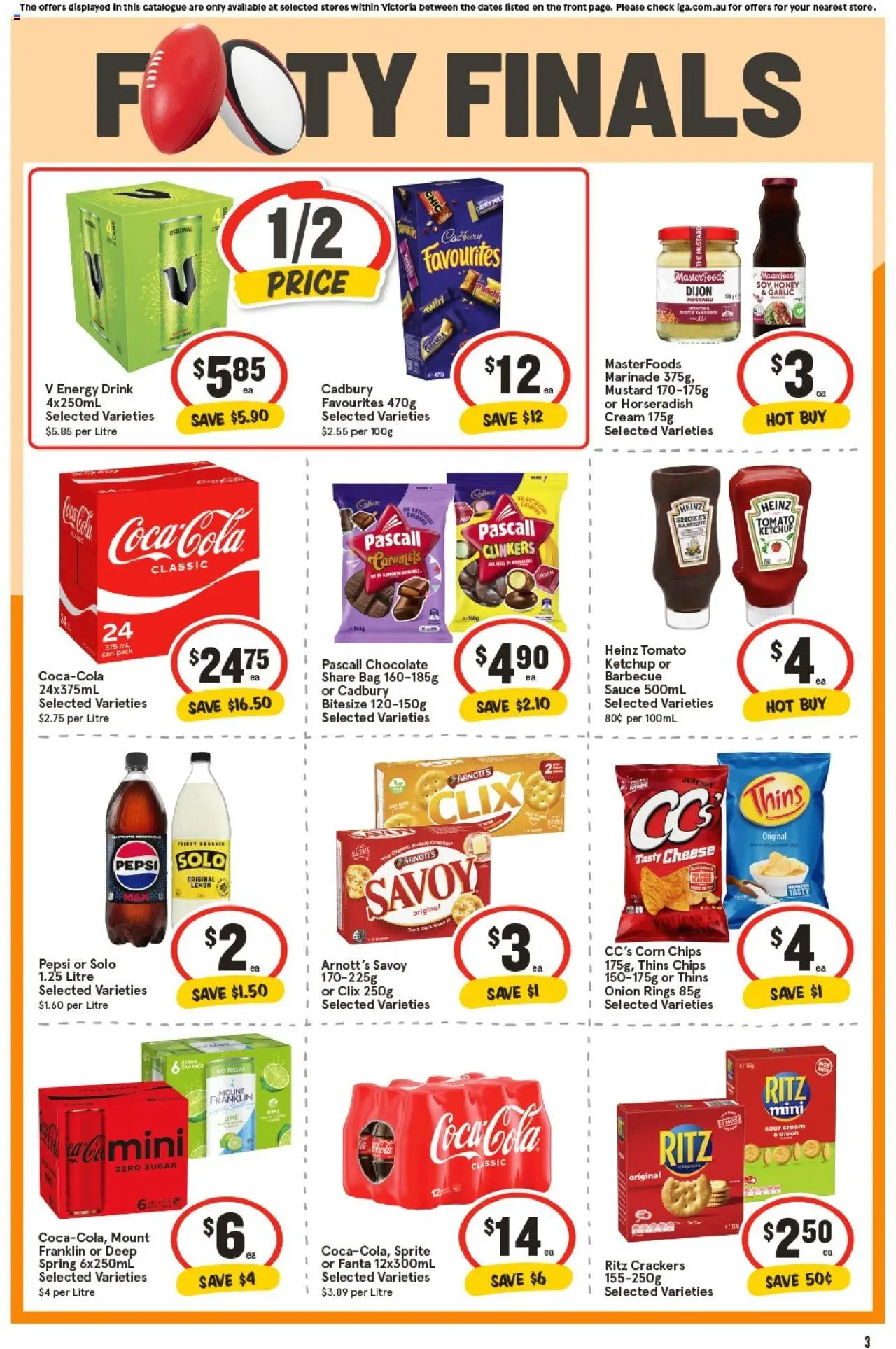 IGA catalogue - valid from 01.10.2025 | Page: 2 | Products: Crackers, Chocolate, Honey, Chips IGA catalogue - valid from 01.10.2025 | Page: 2 | Products: Crackers, Chocolate, Honey, Chips