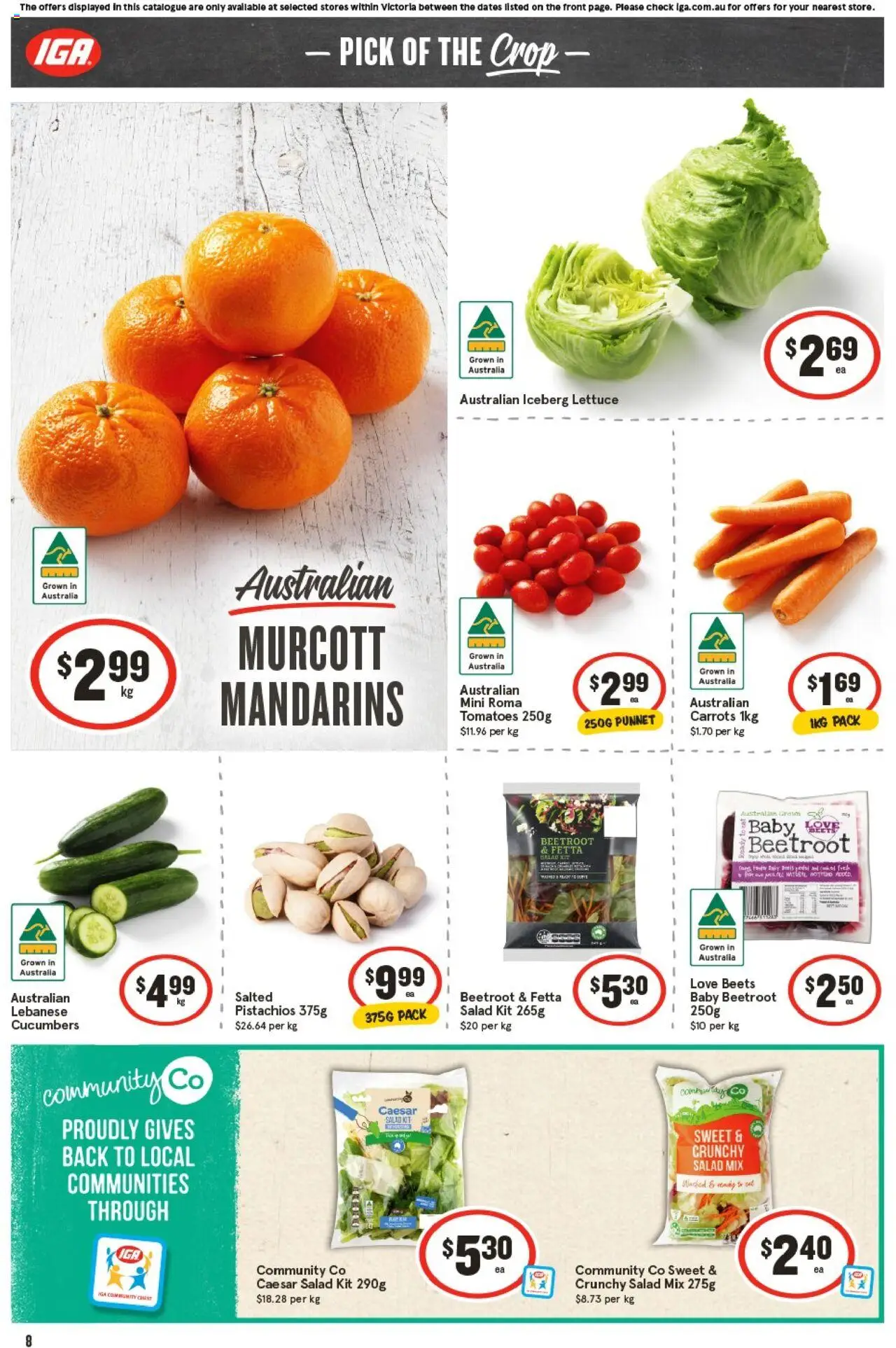 IGA catalogue - valid from 01.10.2025 | Page: 7 | Products: Lettuce, Mandarins, Salad, Beetroot IGA catalogue - valid from 01.10.2025 | Page: 7 | Products: Lettuce, Mandarins, Salad, Beetroot