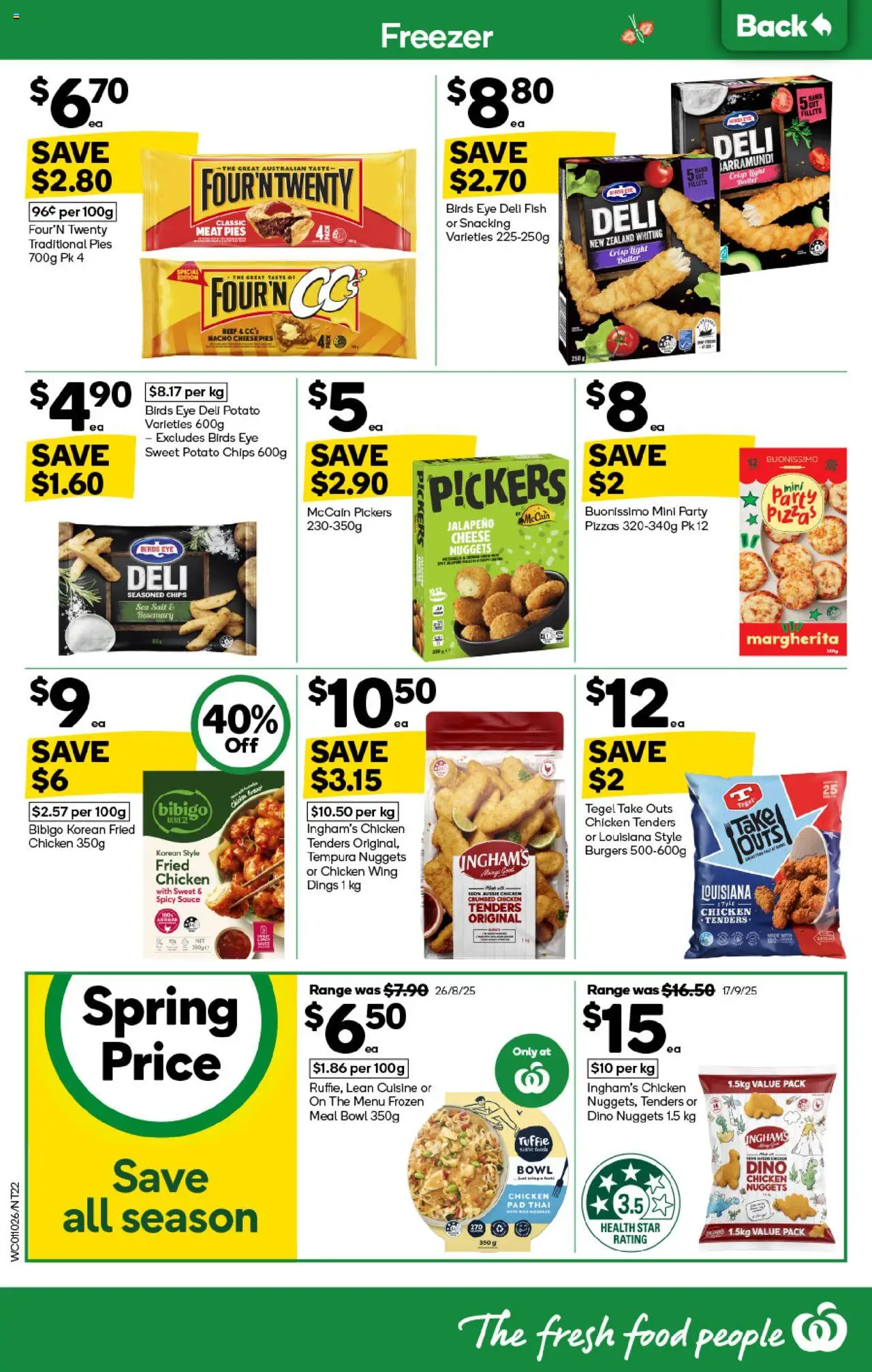 Woolworths catalogue - valid from 01.10.2025 | Page: 20 | Products: Chicken, Salt, Pies, Freezer
