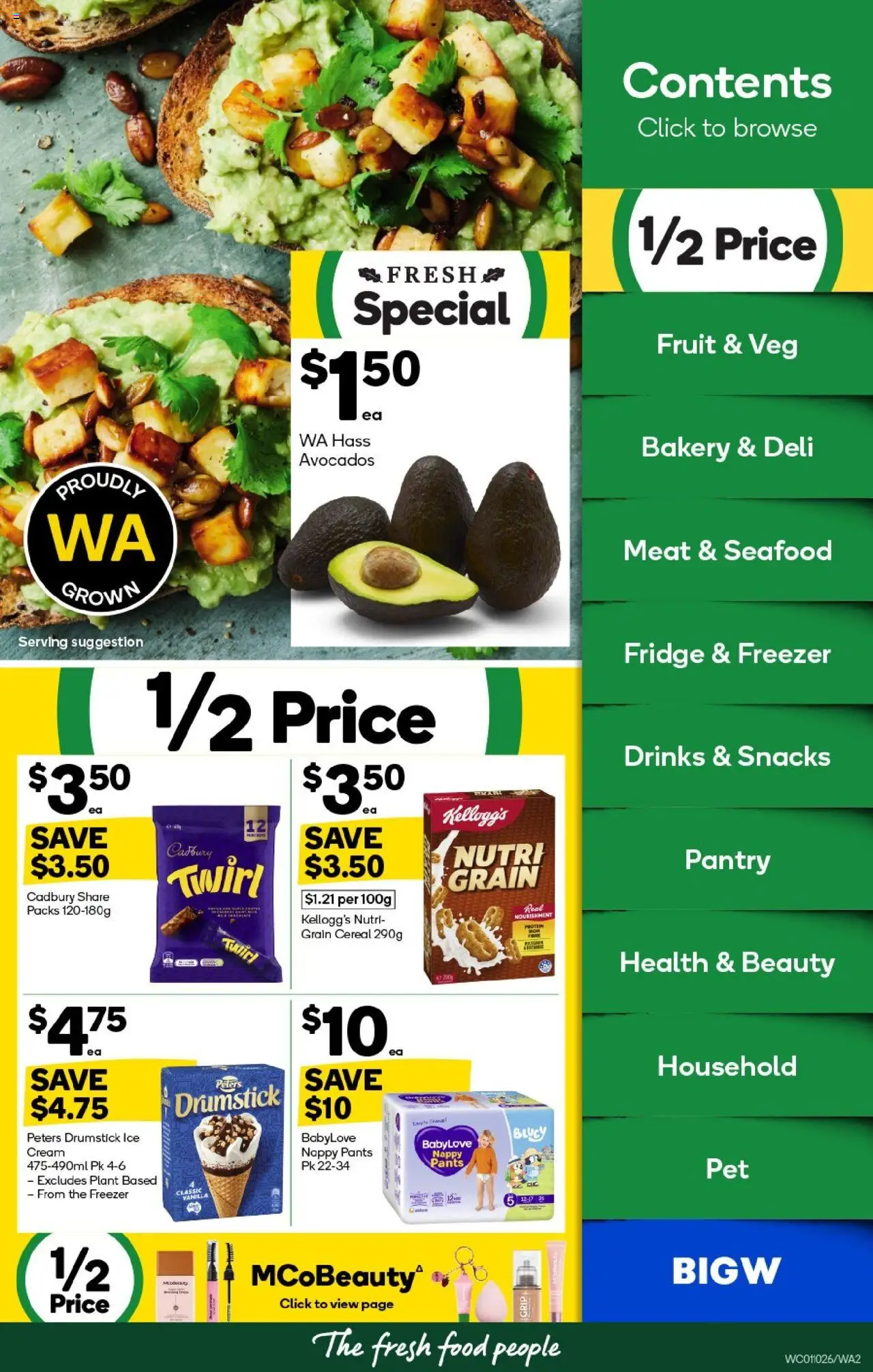 Woolworths catalogue - valid from 01.10.2025 | Page: 2 | Products: Meat, Cream, Seafood, Freezer