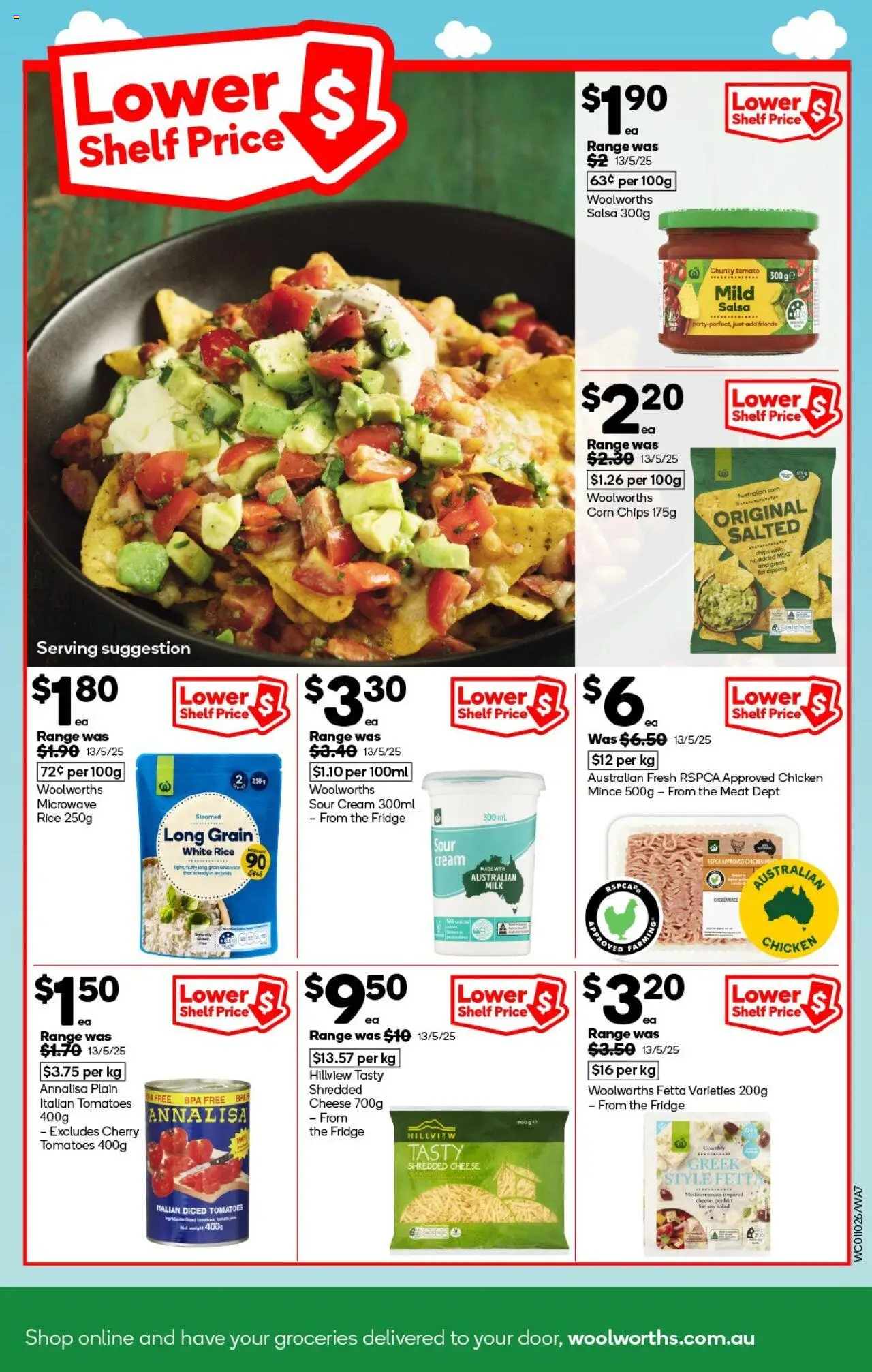Woolworths catalogue - valid from 01.10.2025 | Page: 7 | Products: Milk, Chicken, Sour cream, Chips