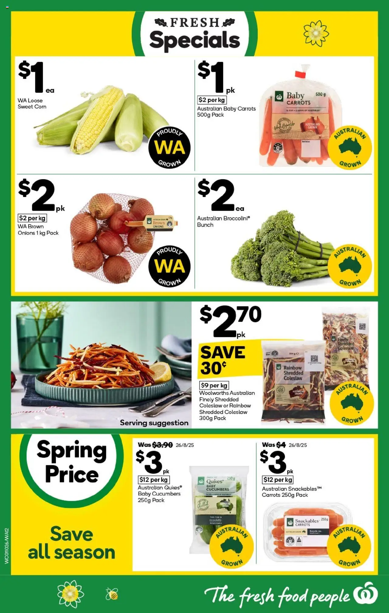 Woolworths catalogue - valid from 01.10.2025 | Page: 12 | Products: Carrots, Cucumbers, Onions