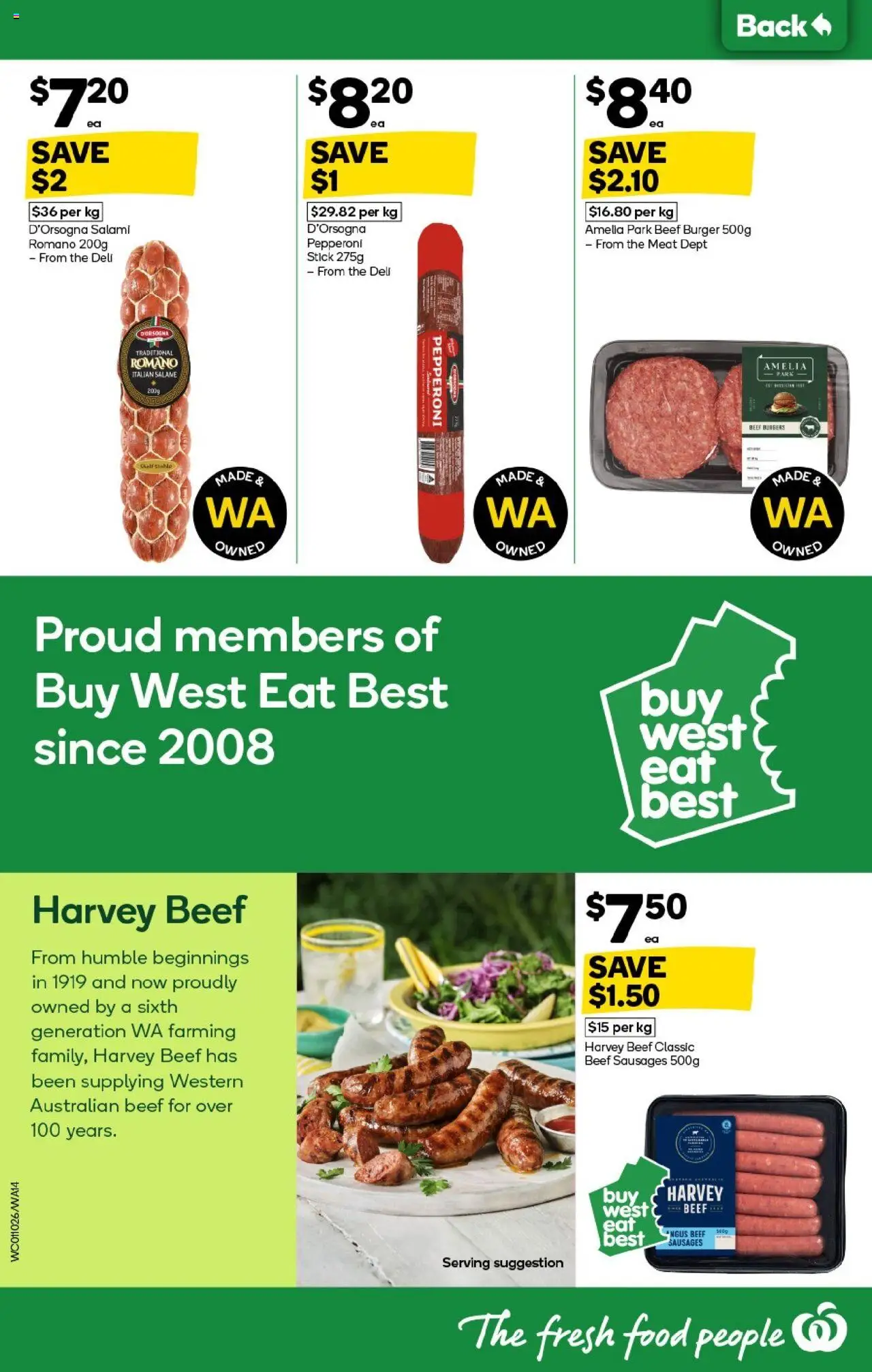 Woolworths catalogue - valid from 01.10.2025 | Page: 14 | Products: Salami, Beef, Meat