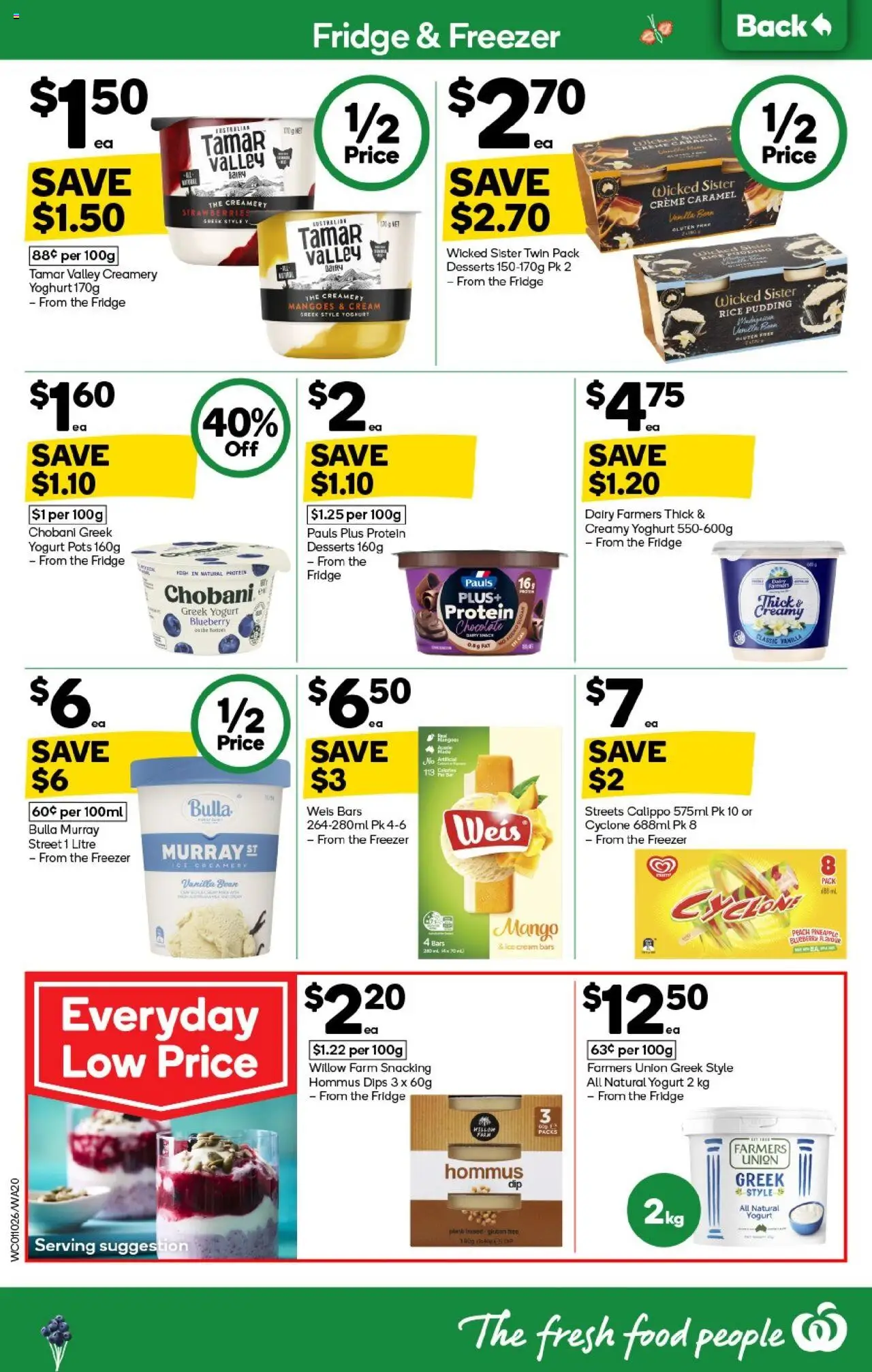 Woolworths catalogue - valid from 01.10.2025 | Page: 20 | Products: Dairy, Strawberries, Fridge, Freezer
