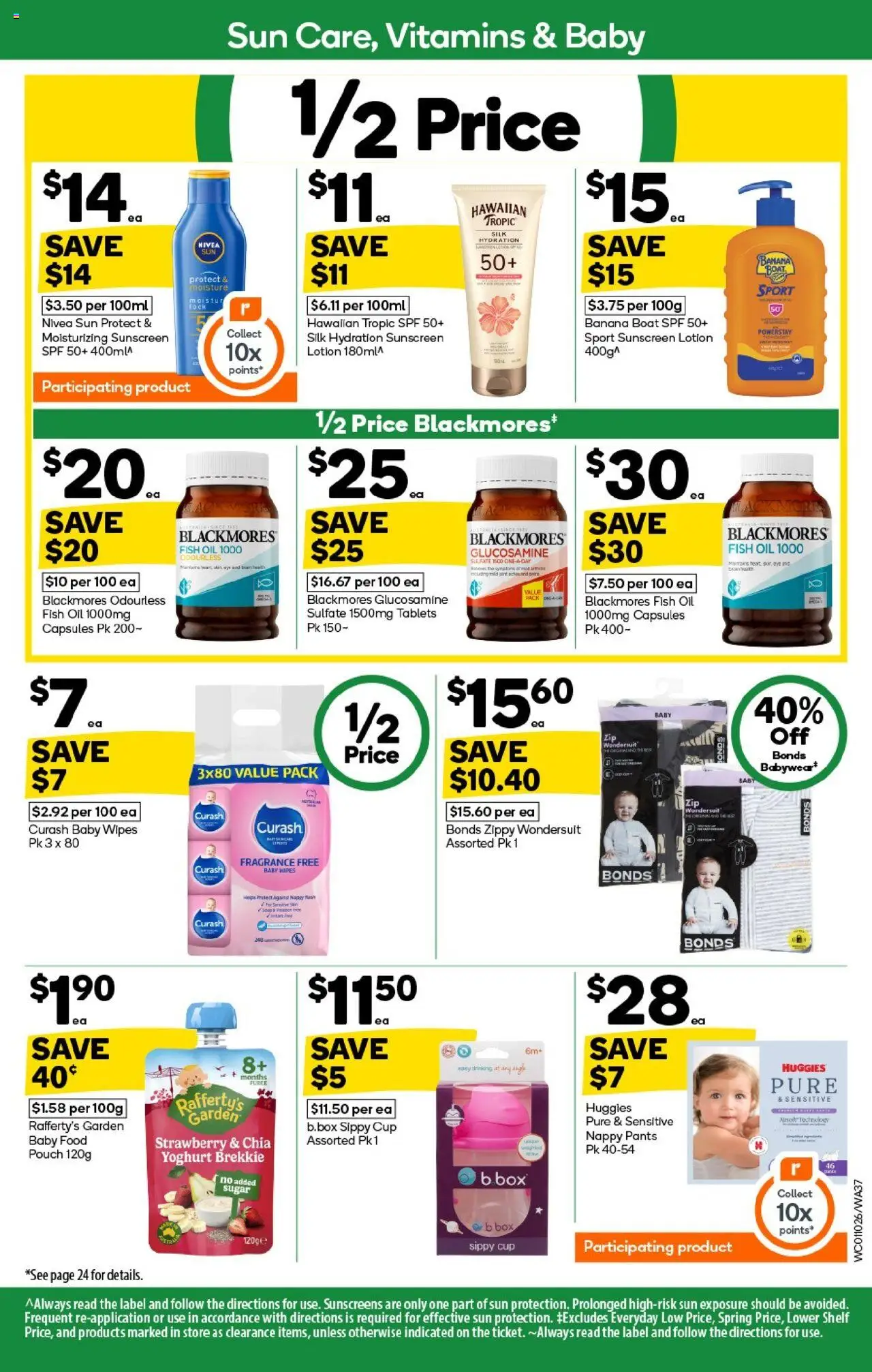 Woolworths catalogue - valid from 01.10.2025 | Page: 37 | Products: Fragrance, Sunscreen, Fish, Pants