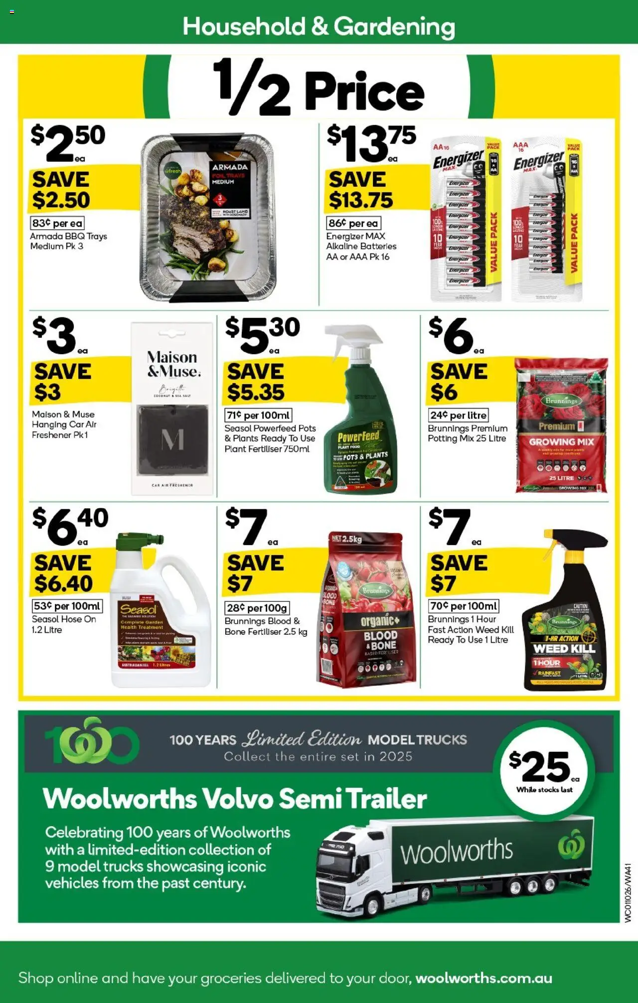 Woolworths catalogue - valid from 01.10.2025 | Page: 41 | Products: Household, Plant, Weed, Batteries