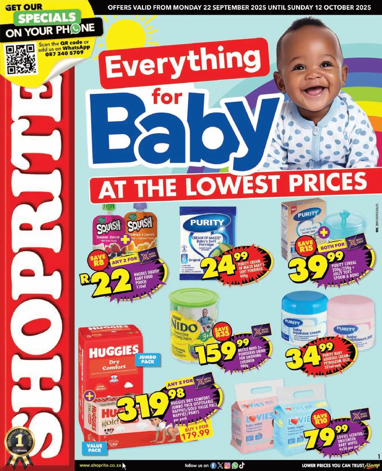 Shoprite KwaZulu-Natal –  Baby Promotion (22/09/2025 – 12/10/2025) → Online Catalogue