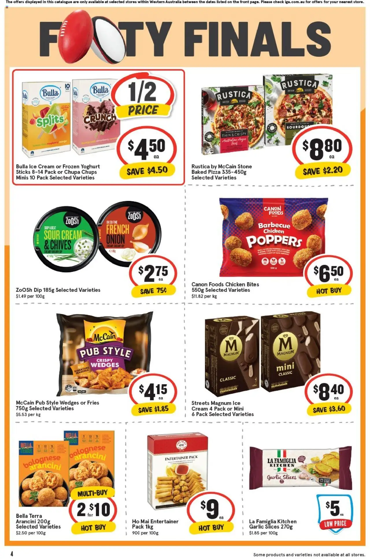 IGA catalogue - valid from 01.10.2025 | Page: 4 | Products: Yoghurt, Sour cream, Garlic, Raspberry