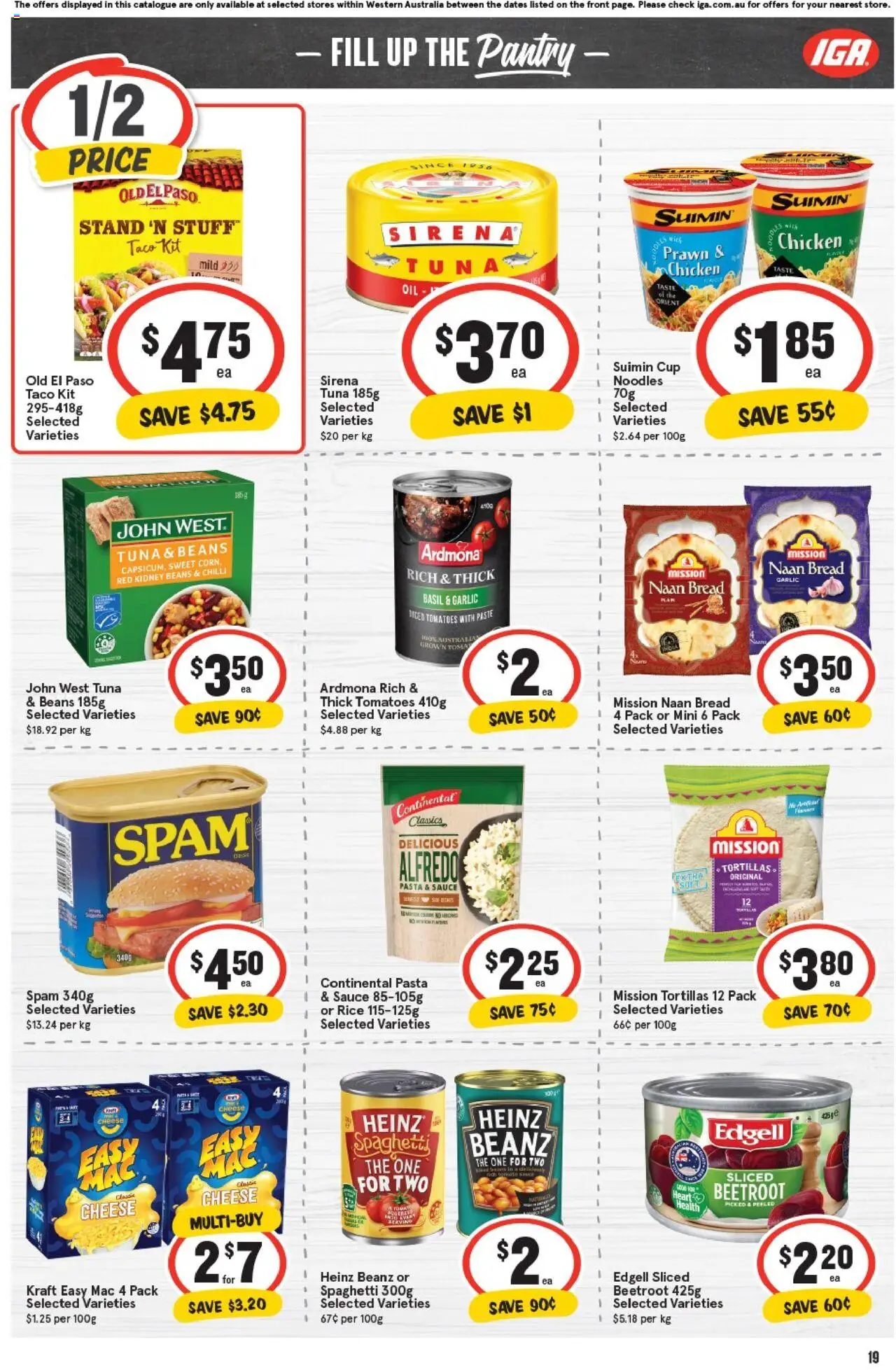 IGA catalogue - valid from 01.10.2025 | Page: 19 | Products: Rice, Sauce, Garlic, Tuna