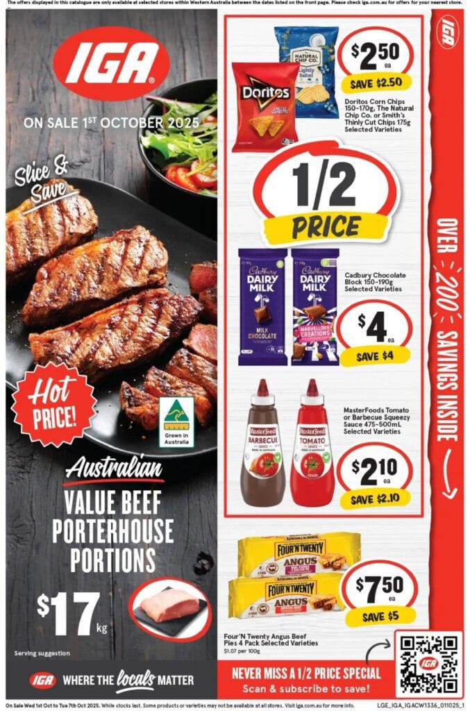 ﻿IGA catalogue valid from 01/10/2025 > Online Australia