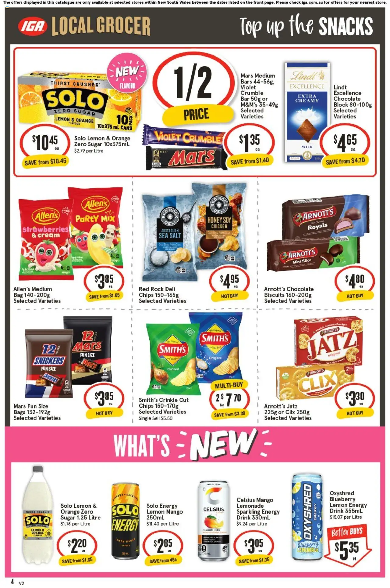 IGA catalogue - valid from 01.10.2025 | Page: 4 | Products: Chicken, Salt, Sugar, Lemon