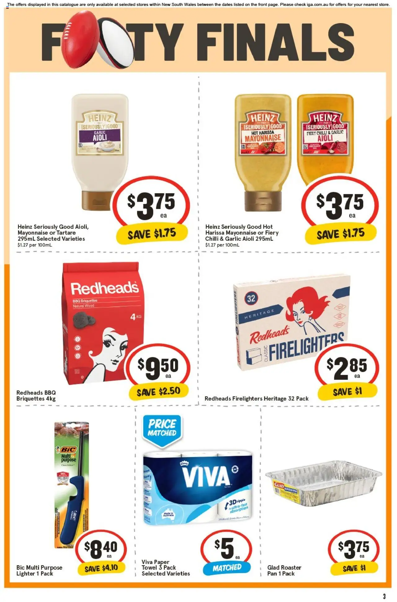 IGA catalogue - valid from 01.10.2025 | Page: 3 | Products: Wood, Mayonnaise, Garlic, Chilli