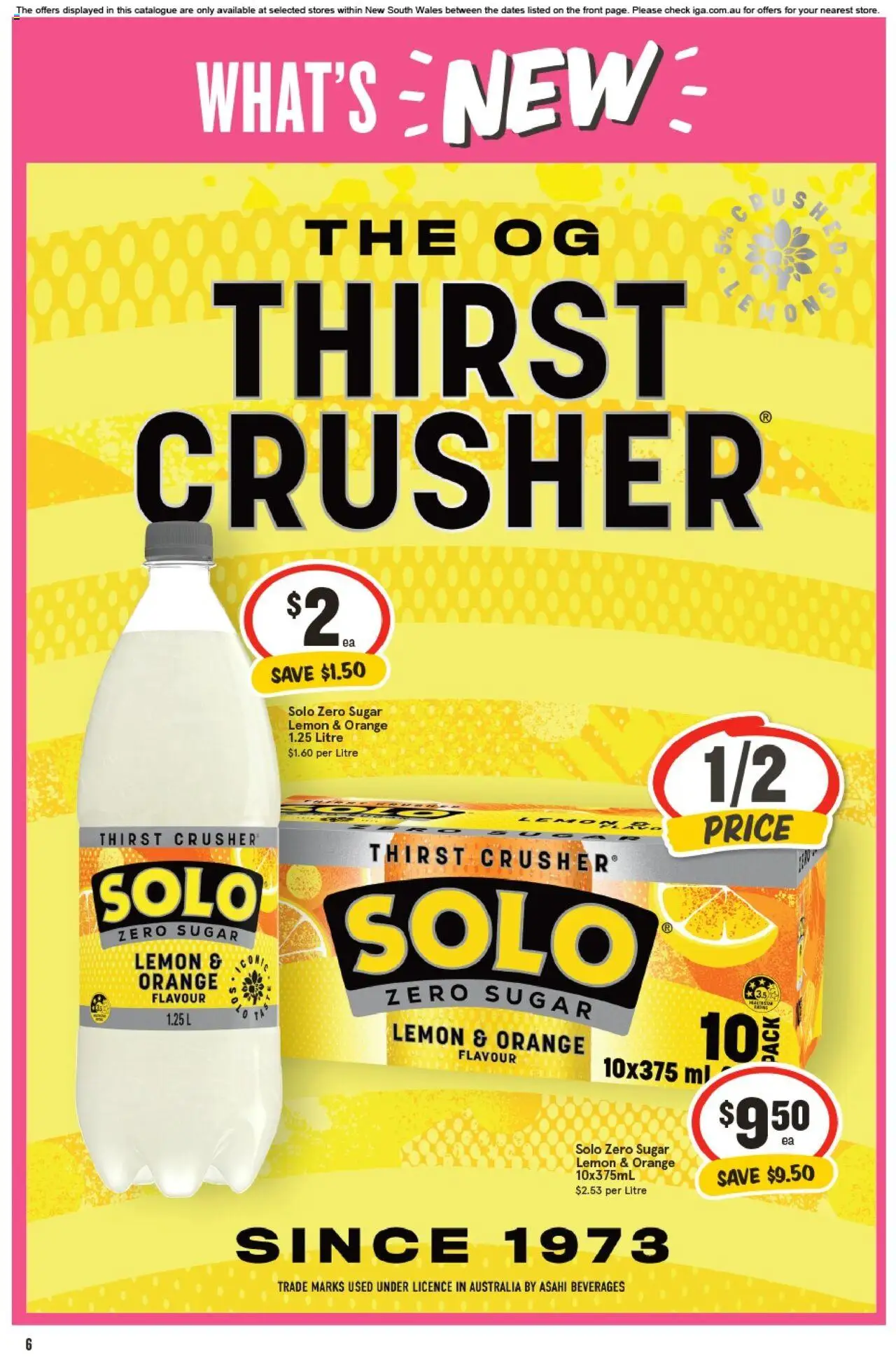 IGA catalogue - valid from 01.10.2025 | Page: 6 | Products: Sugar, Lemon