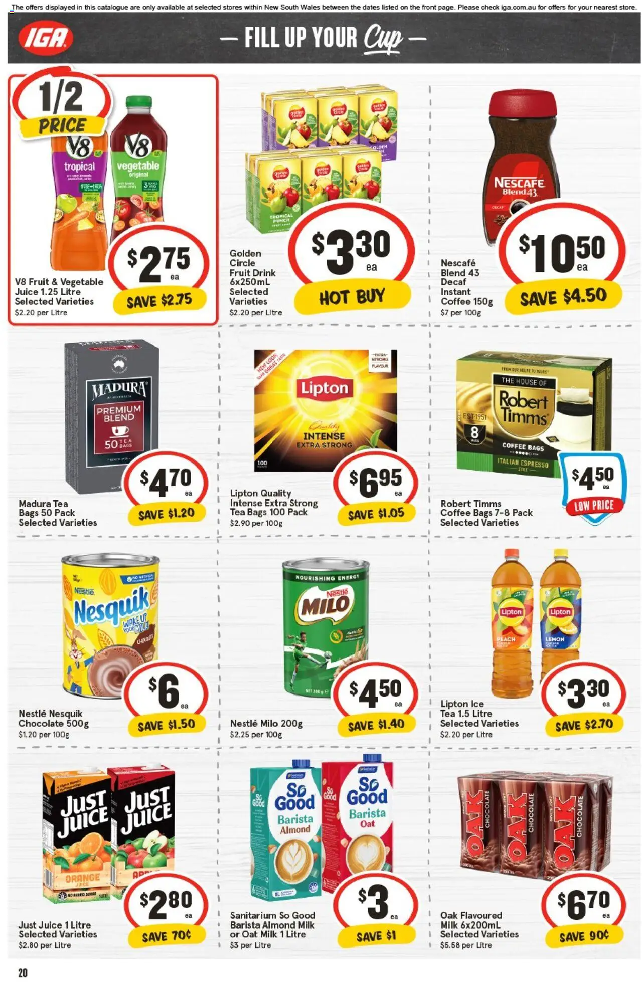 IGA catalogue - valid from 01.10.2025 | Page: 16 | Products: Milk, Juice, Sugar, Lemon