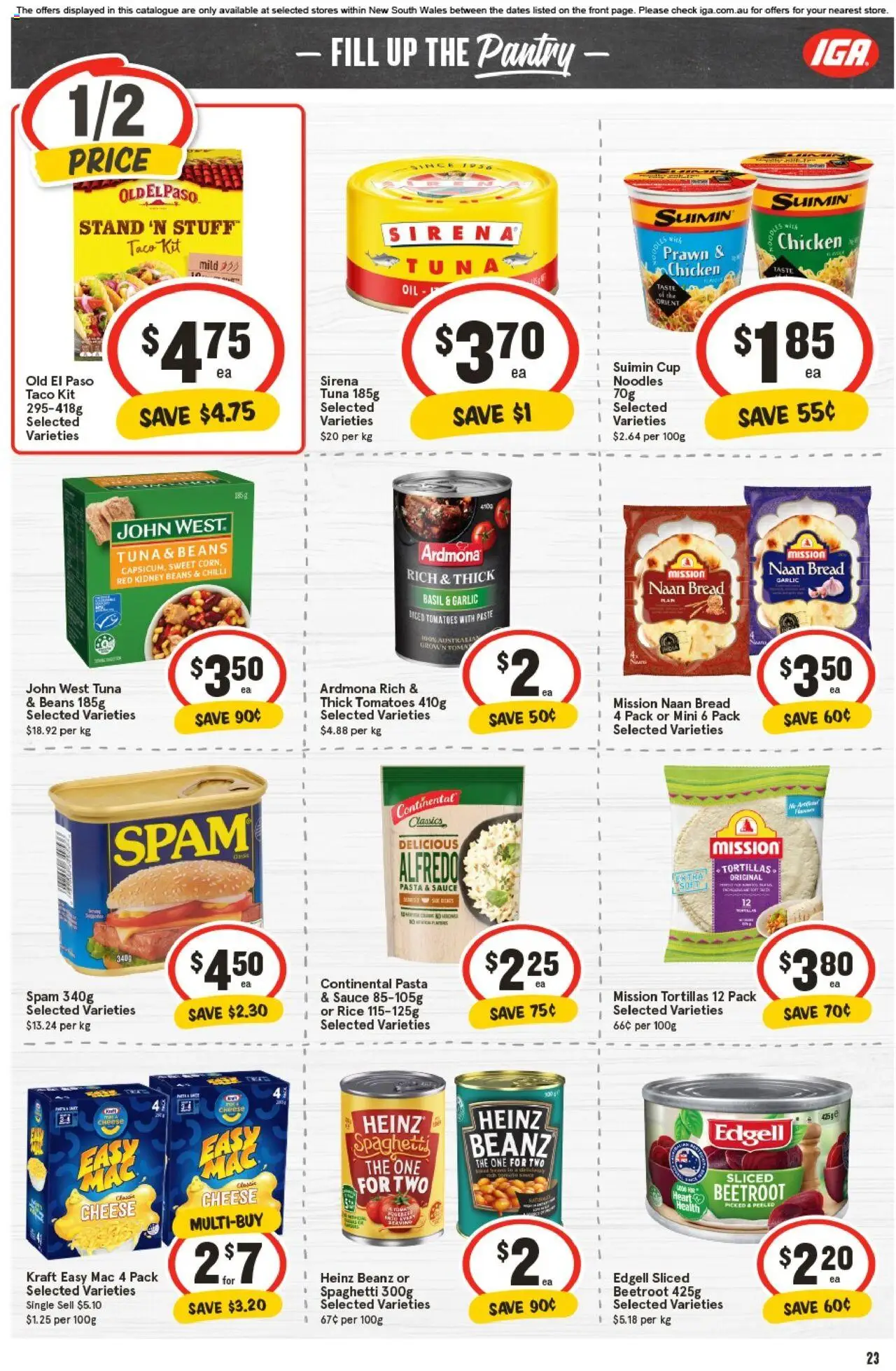 IGA catalogue - valid from 01.10.2025 | Page: 19 | Products: Pasta, Sauce, Tuna, Beetroot