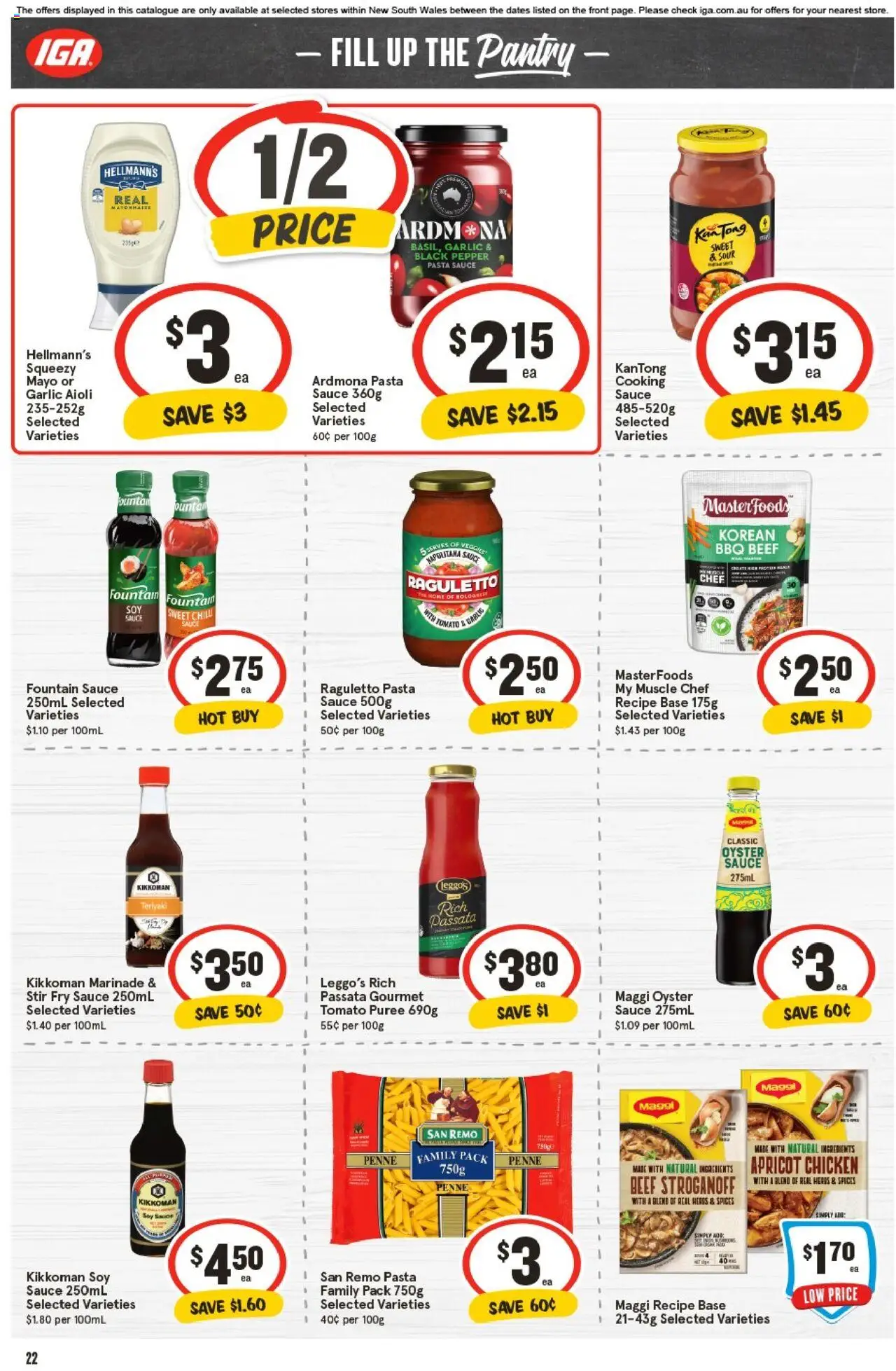 IGA catalogue - valid from 01.10.2025 | Page: 18 | Products: Pasta, Fountain, Pepper, Garlic