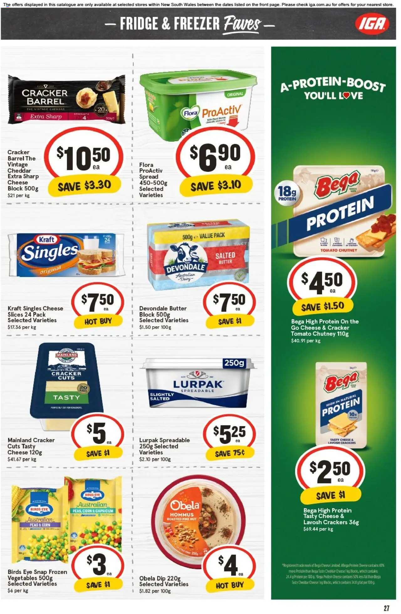 IGA catalogue - valid from 01.10.2025 | Page: 23 | Products: Cheese, Vegetables, Wheat, Freezer