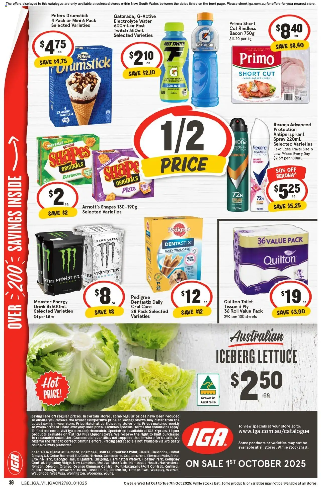 IGA catalogue - valid from 01.10.2025 | Page: 32 | Products: Shelf, Antiperspirant, Wood, Oven