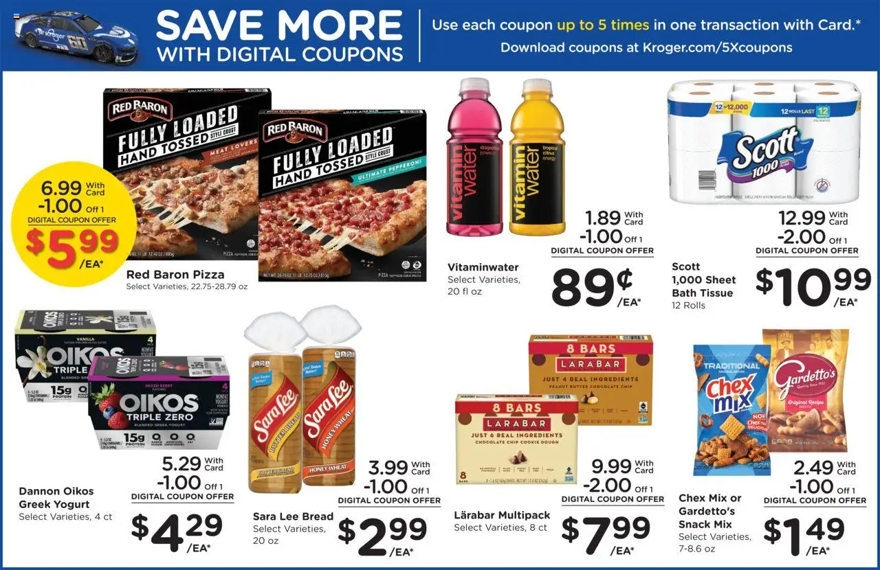 Kroger Weekly Ad - valid from 01.10.2025 | Page: 8 | Products: Yogurt, Bread, Pizza, Sheet