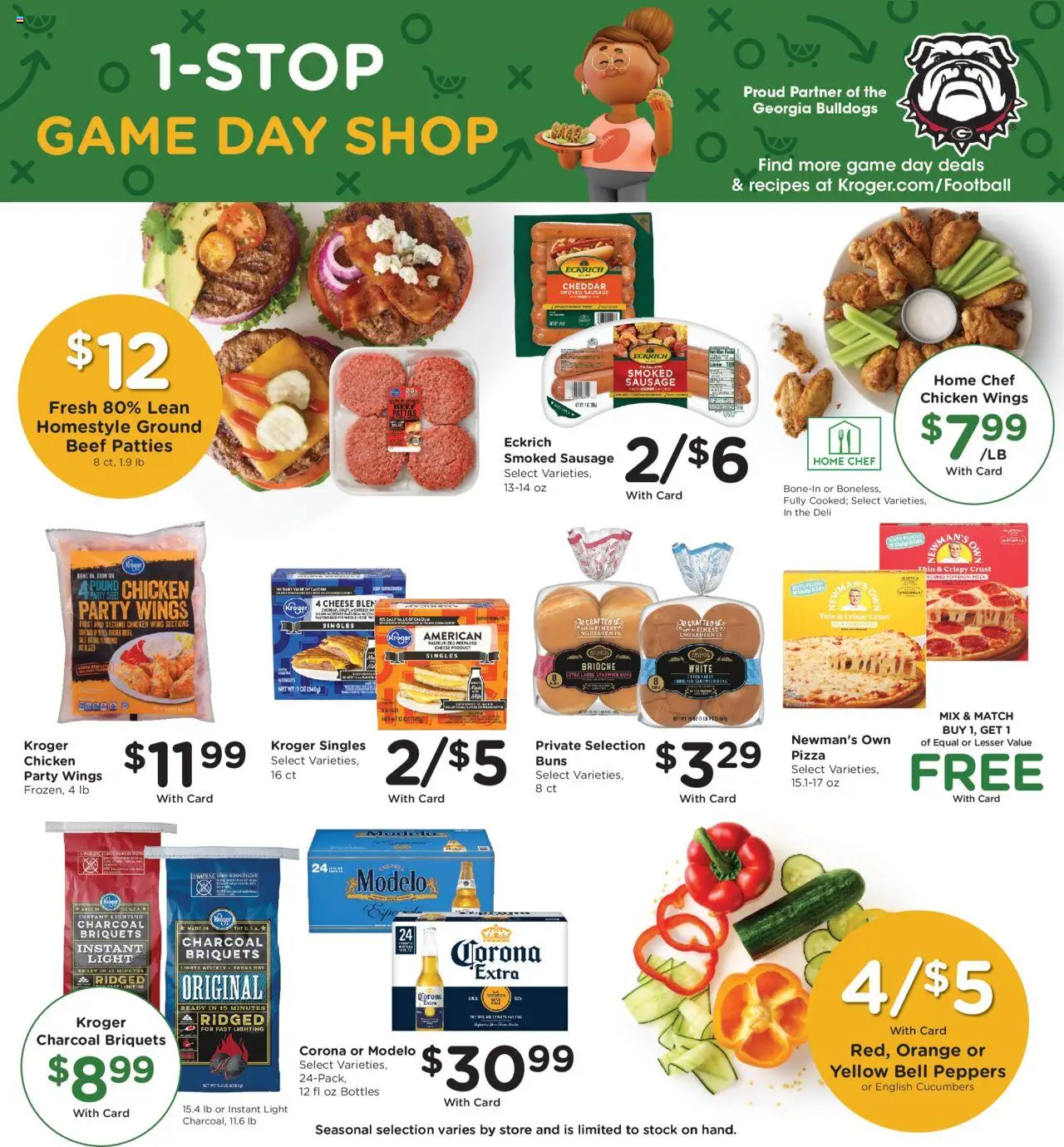 Kroger Weekly Ad - valid from 01.10.2025 | Page: 9 | Products: Cheese, Pizza, Sausage, Game