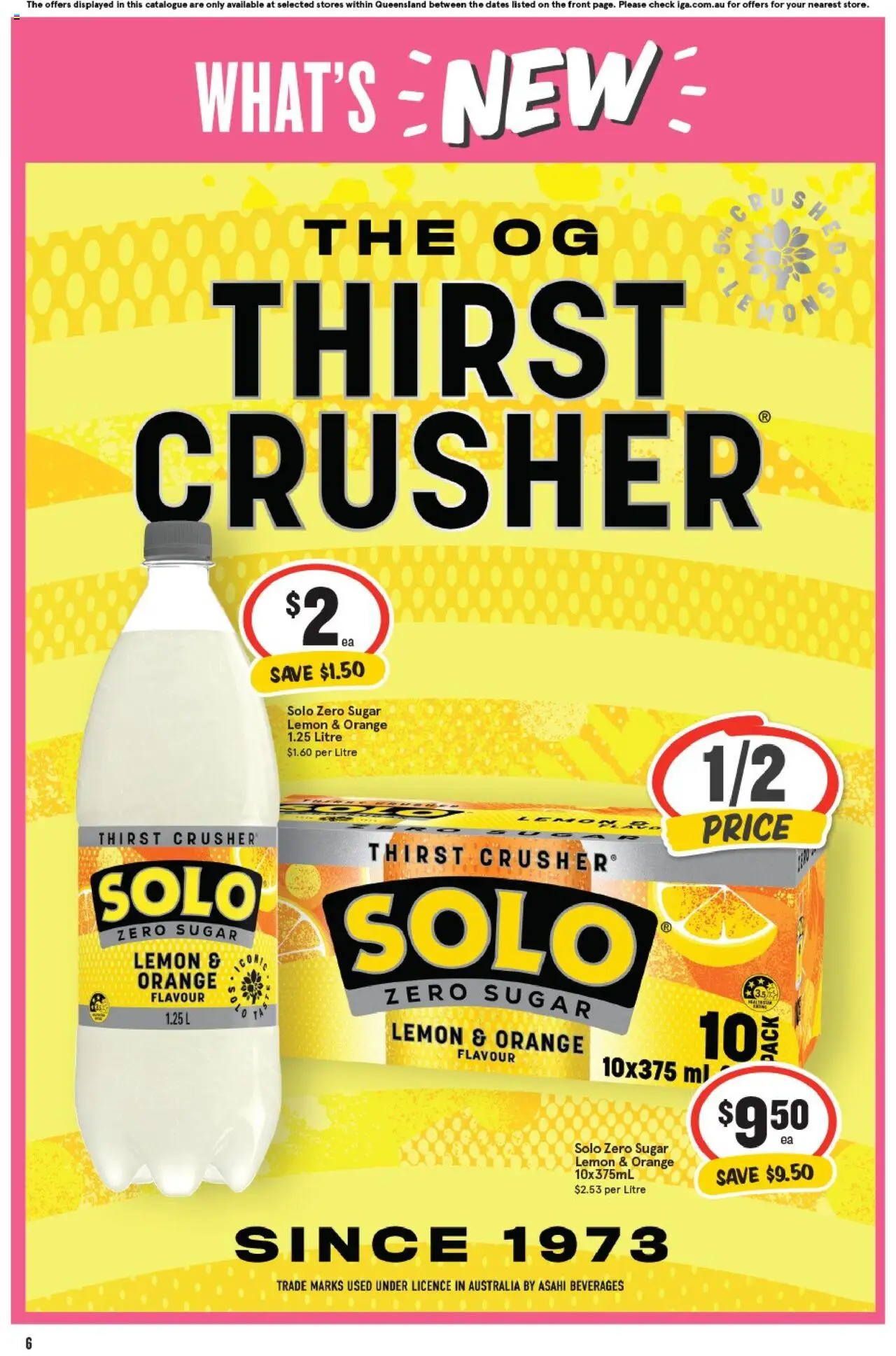 IGA catalogue - valid from 01.10.2025 | Page: 6 | Products: Sugar, Lemon