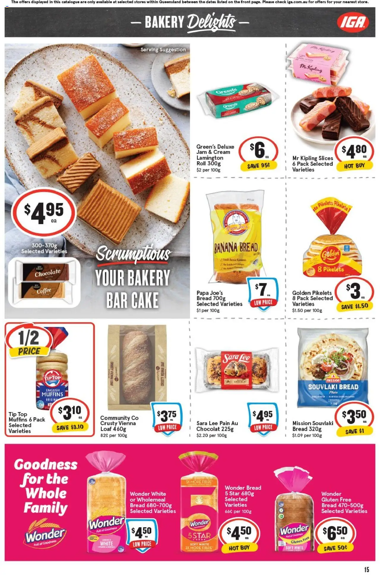 IGA catalogue - valid from 01.10.2025 | Page: 15 | Products: Coffee, Chocolate, Muffins, Bakery