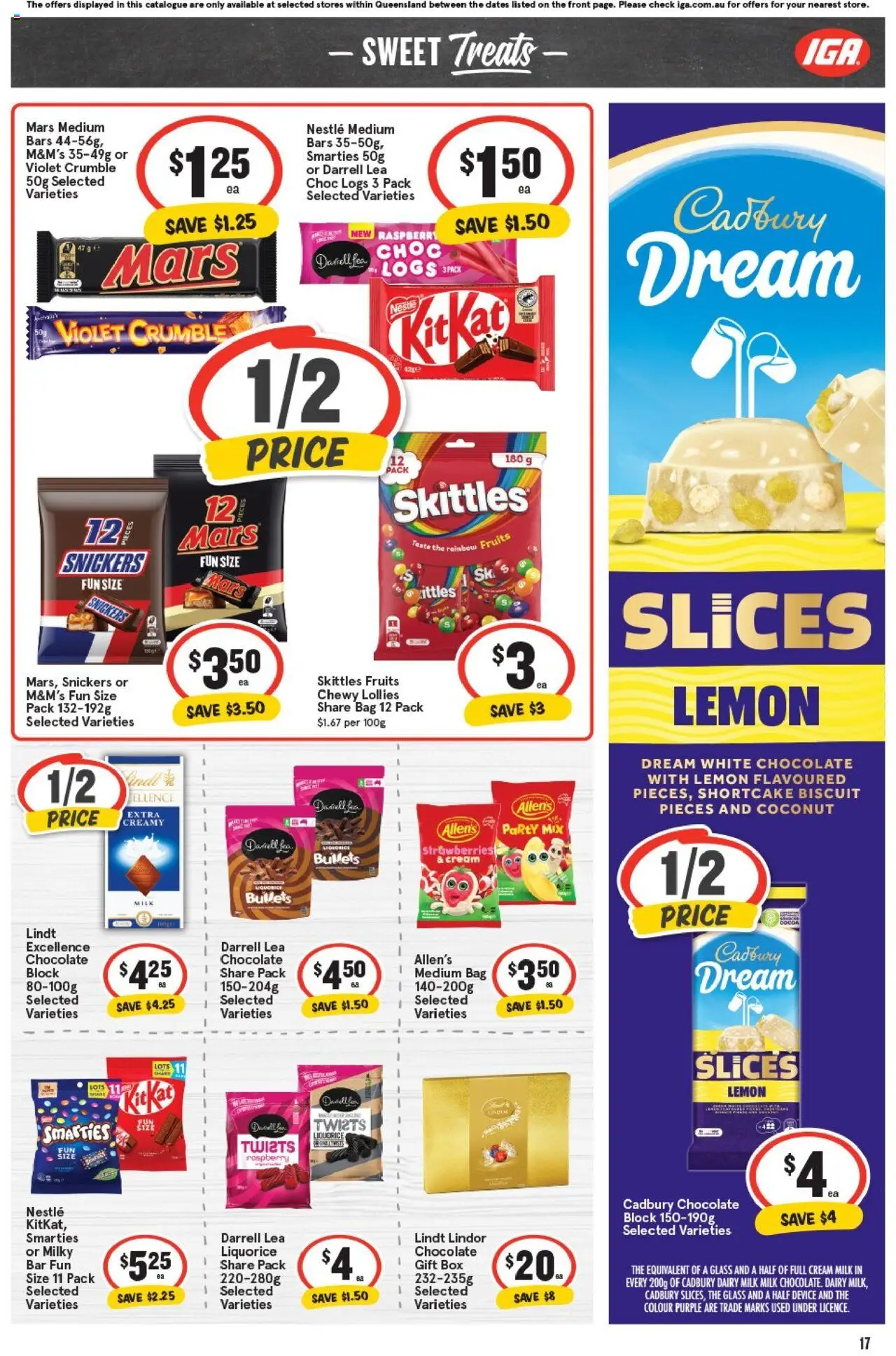 IGA catalogue - valid from 01.10.2025 | Page: 17 | Products: Dairy, Chocolate, Cream, Raspberry