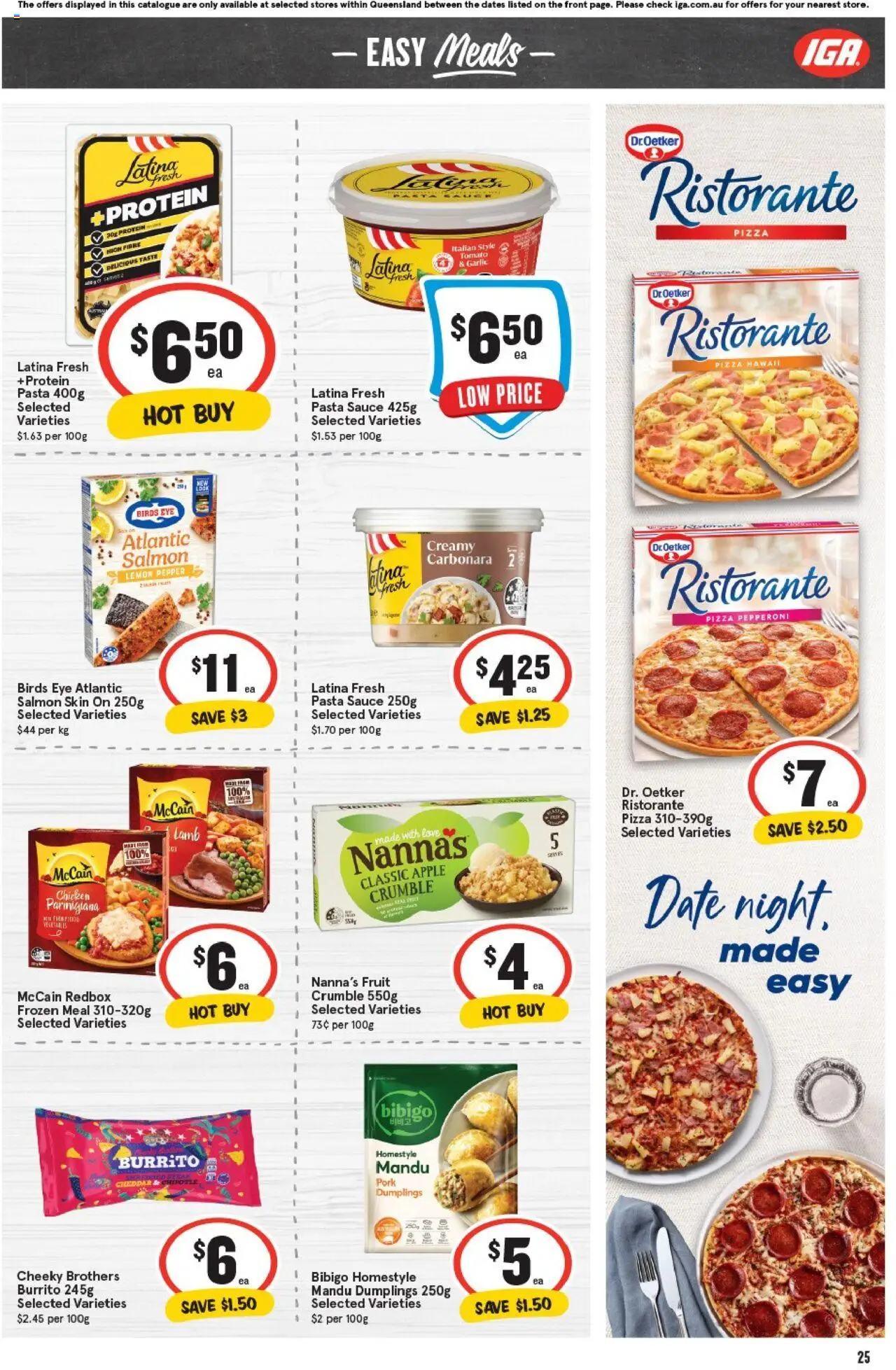 IGA catalogue - valid from 01.10.2025 | Page: 25 | Products: Sauce, Pepper, Garlic, Date