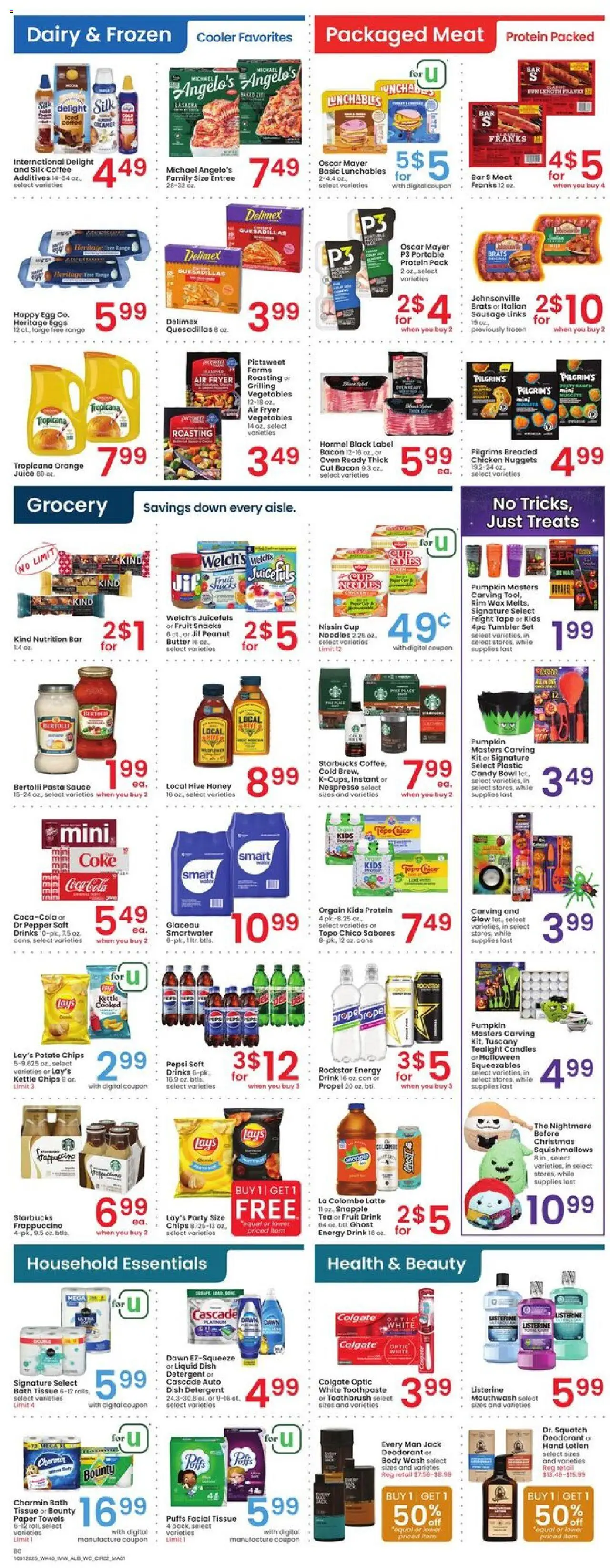 Albertsons Weekly Ad - valid from 01.10.2025 | Page: 3 | Products: Toothpaste, Detergent, Pasta, Kettle