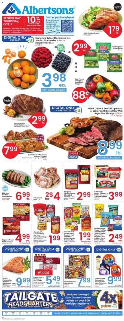 Albertsons Weekly Ad (10/01 – 10/07 2025) – Flyer