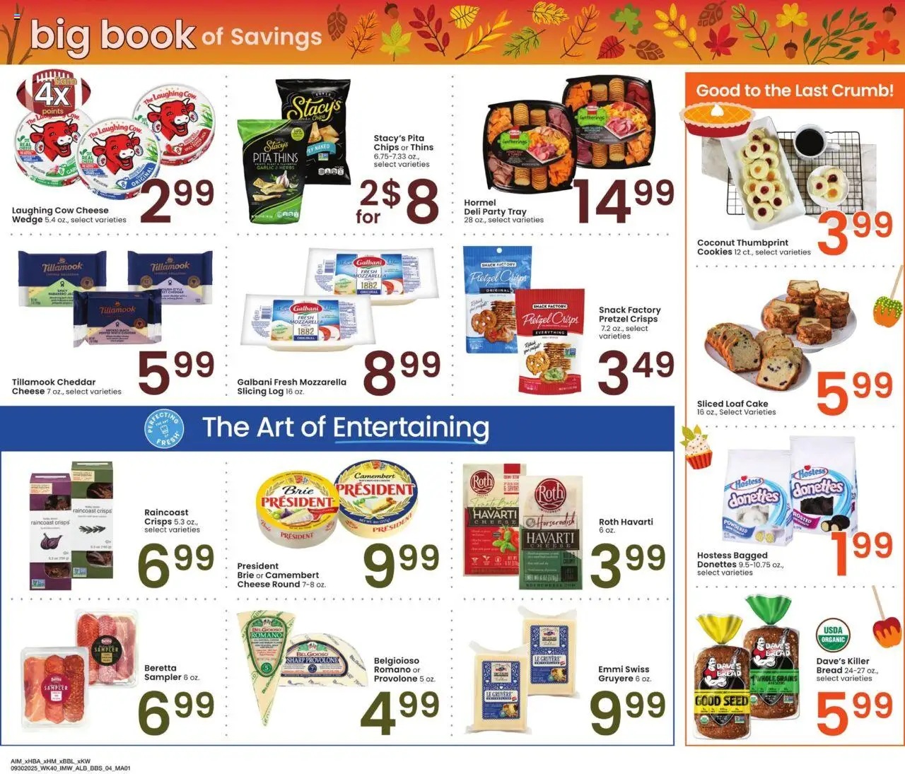 Albertsons Big Book of Savings - valid from 30.09.2025 | Page: 4 | Products: Bread, Chips, Cookies, Garlic