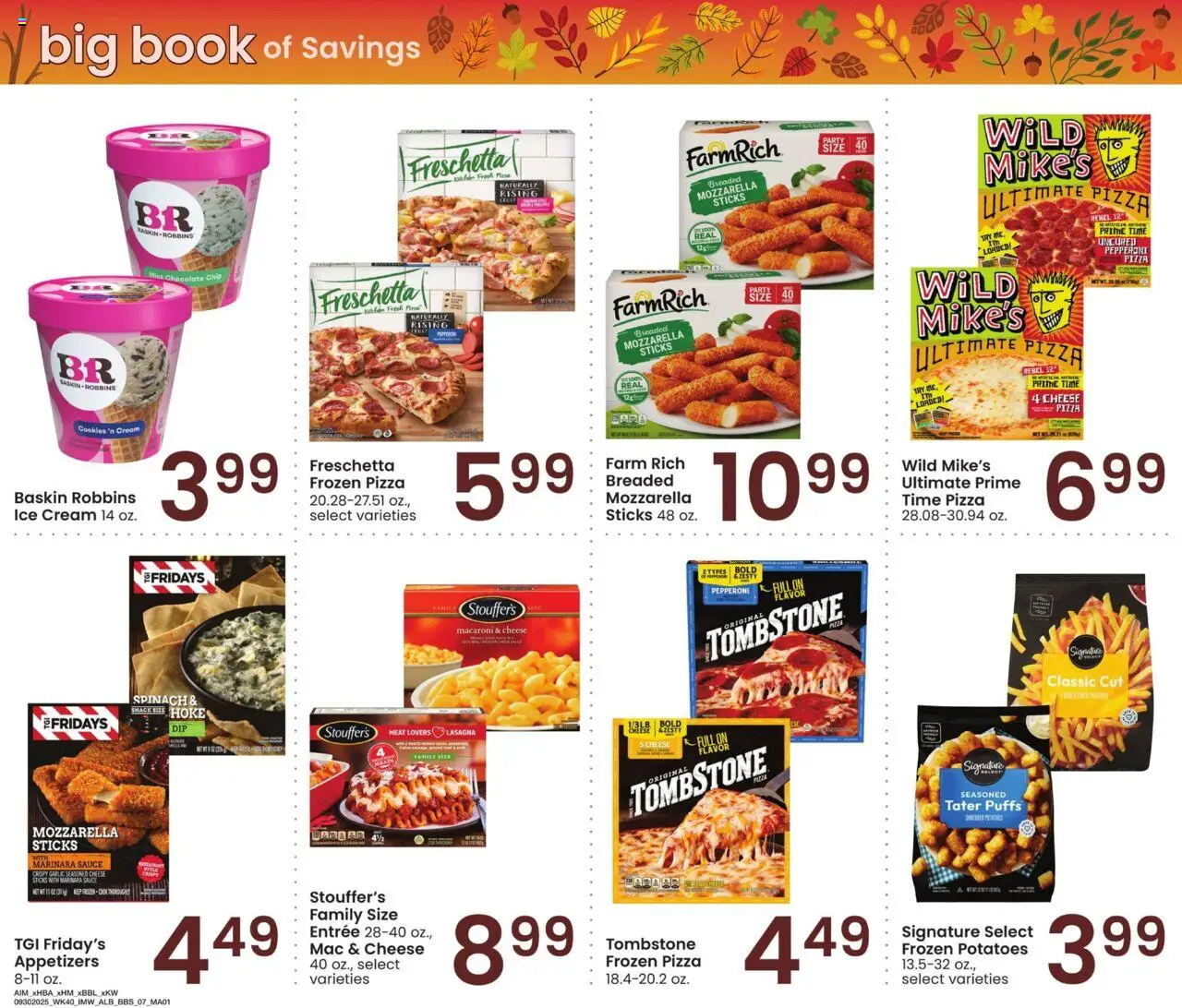 Albertsons Big Book of Savings - valid from 30.09.2025 | Page: 7 | Products: Cheese, Chocolate, Pizza, Ice cream