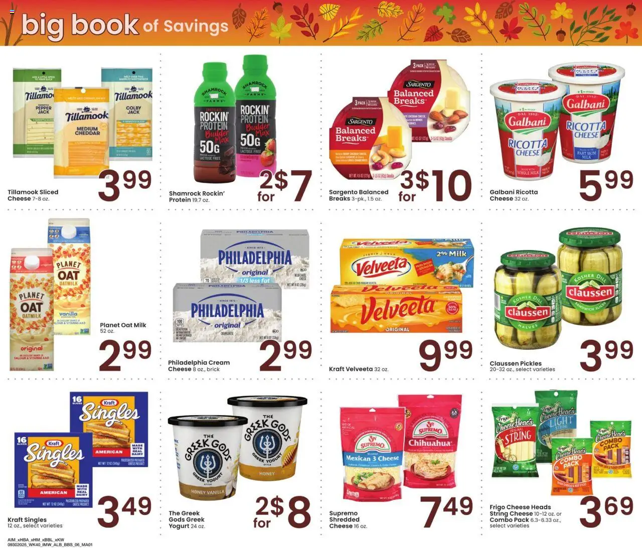 Albertsons Big Book of Savings - valid from 30.09.2025 | Page: 6 | Products: Milk, Yogurt, Cream, Dill