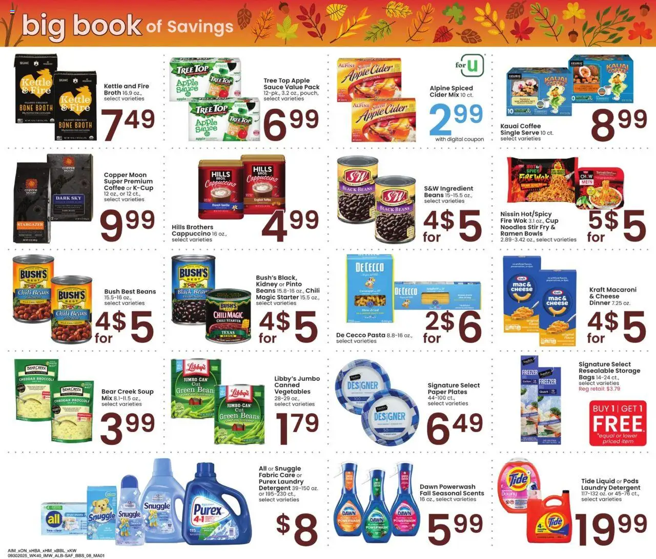 Albertsons Big Book of Savings - valid from 30.09.2025 | Page: 8 | Products: Cider, Broccoli, Noodles, Kettle
