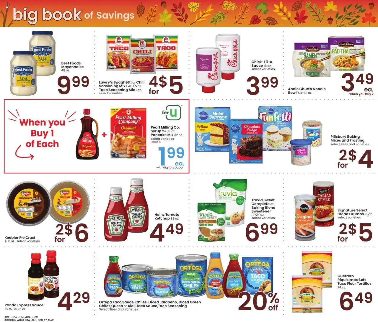 Albertsons Big Book of Savings - valid from 30.09.2025 | Page: 17 | Products: Cheese, Bread, Mayonnaise, Sauce