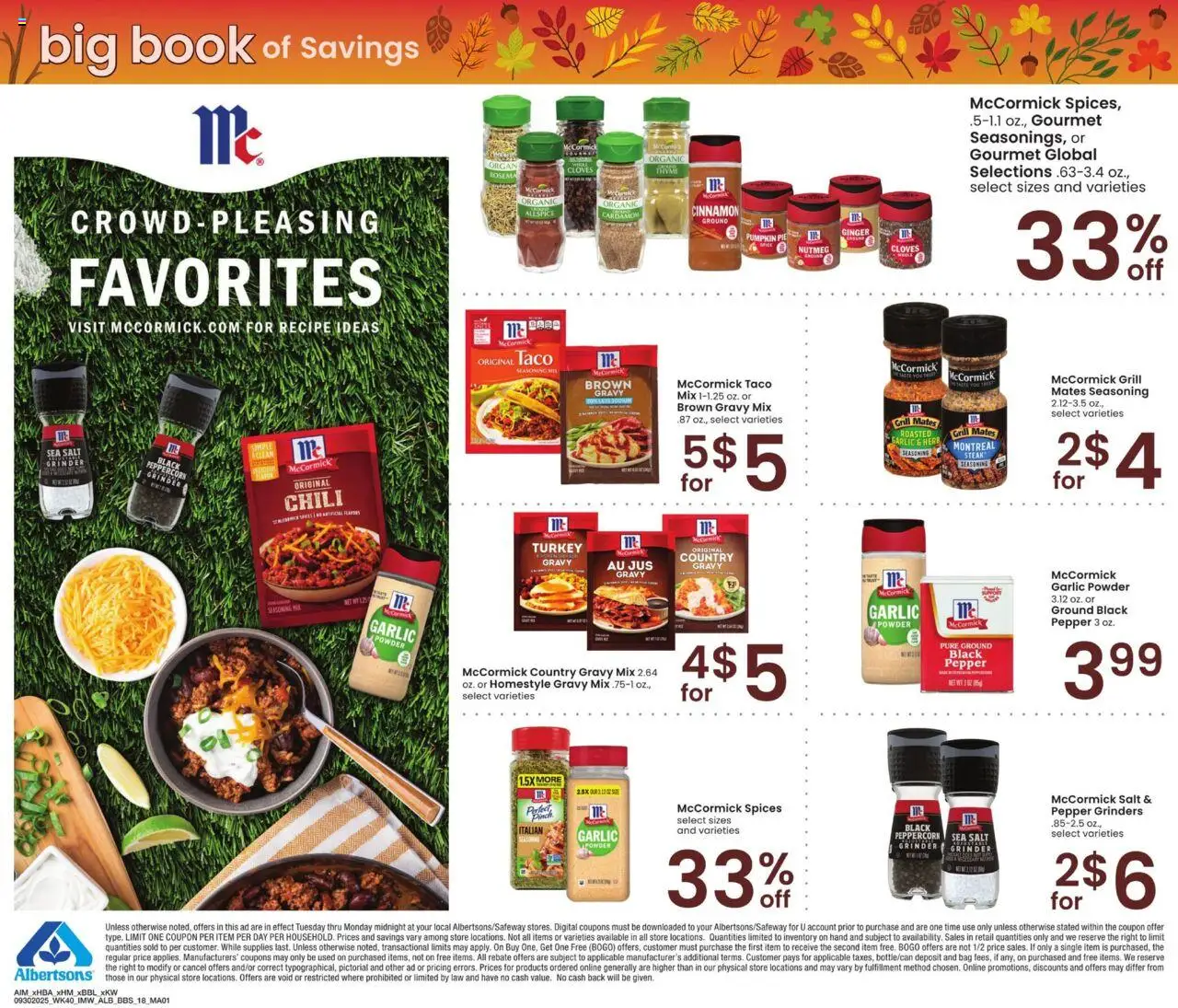 Albertsons Big Book of Savings - valid from 30.09.2025 | Page: 18 | Products: Powder, Pumpkin, Bag, Grinder